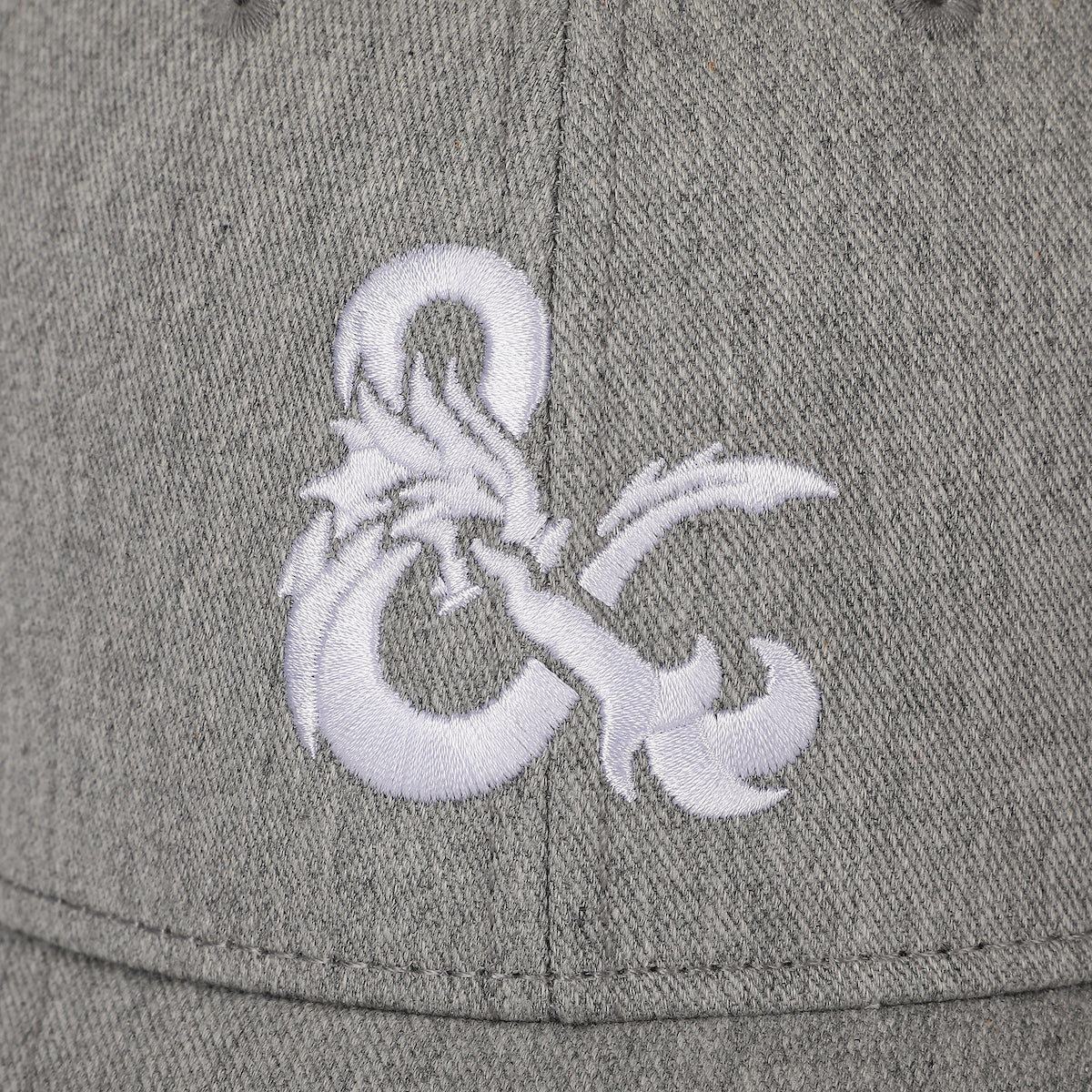 Dungeons & Dragons Embroidered Logo Gray Traditional Adjustable Hat