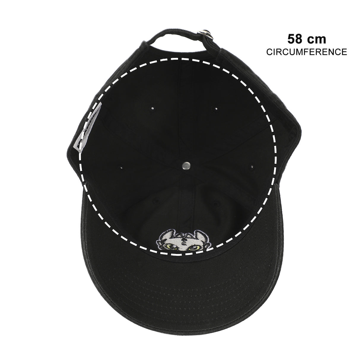 How To Train Your Dragon Toothless Face Black Unstructured Baseball Cap