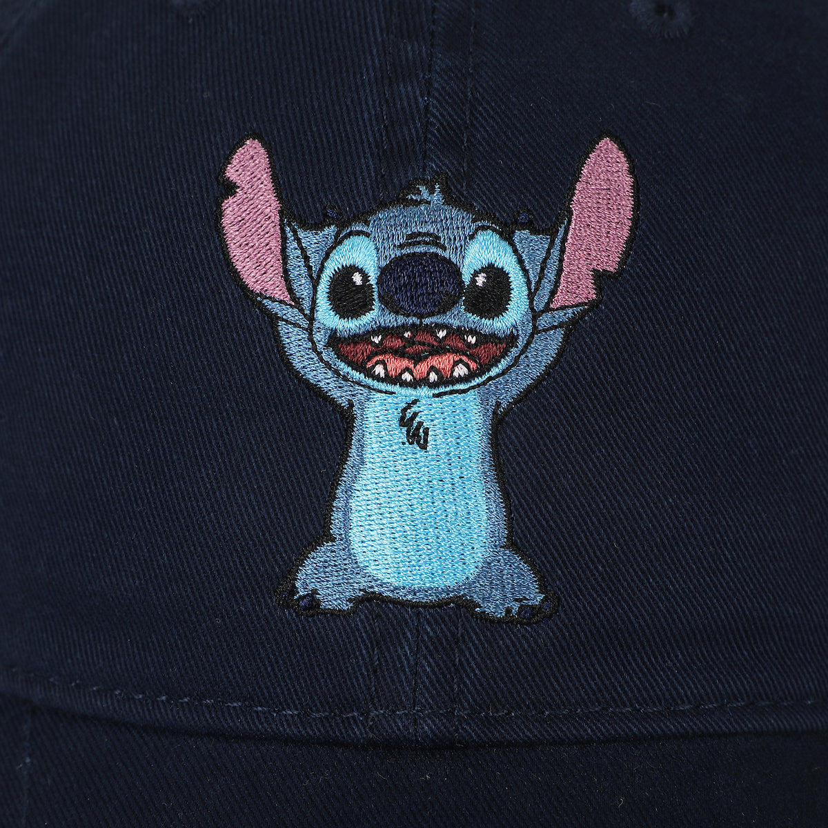 Disney Stitch Embroidered Character Art Blue Unstructured Baseball Cap