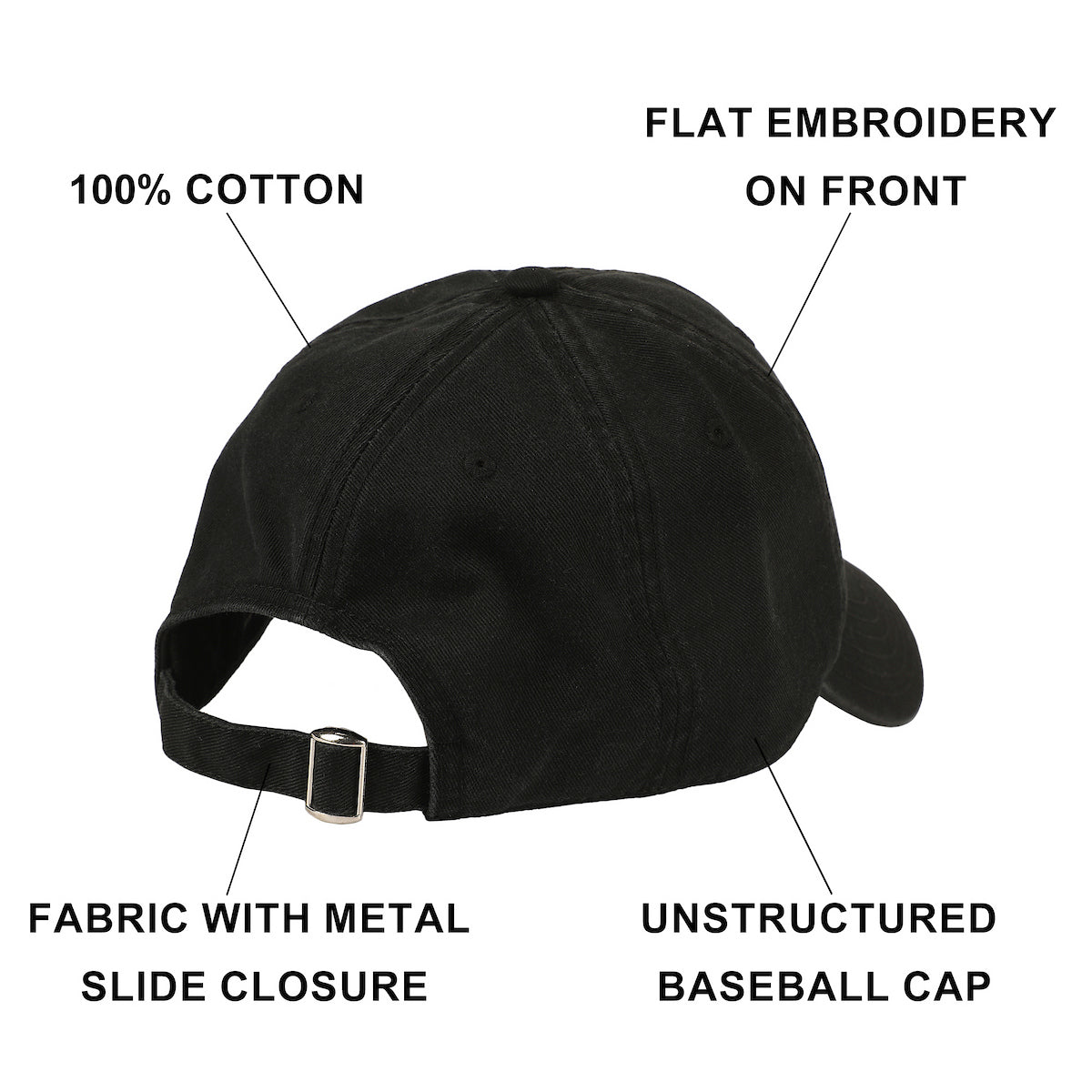 Disney Mickey Mouse Character Art Black Unstructured Baseball Cap