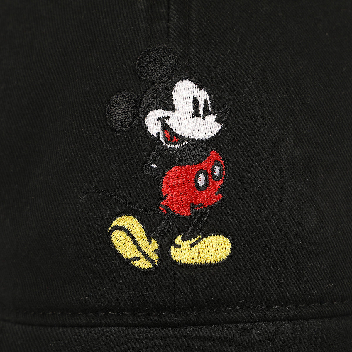 Disney Mickey Mouse Character Art Black Unstructured Baseball Cap