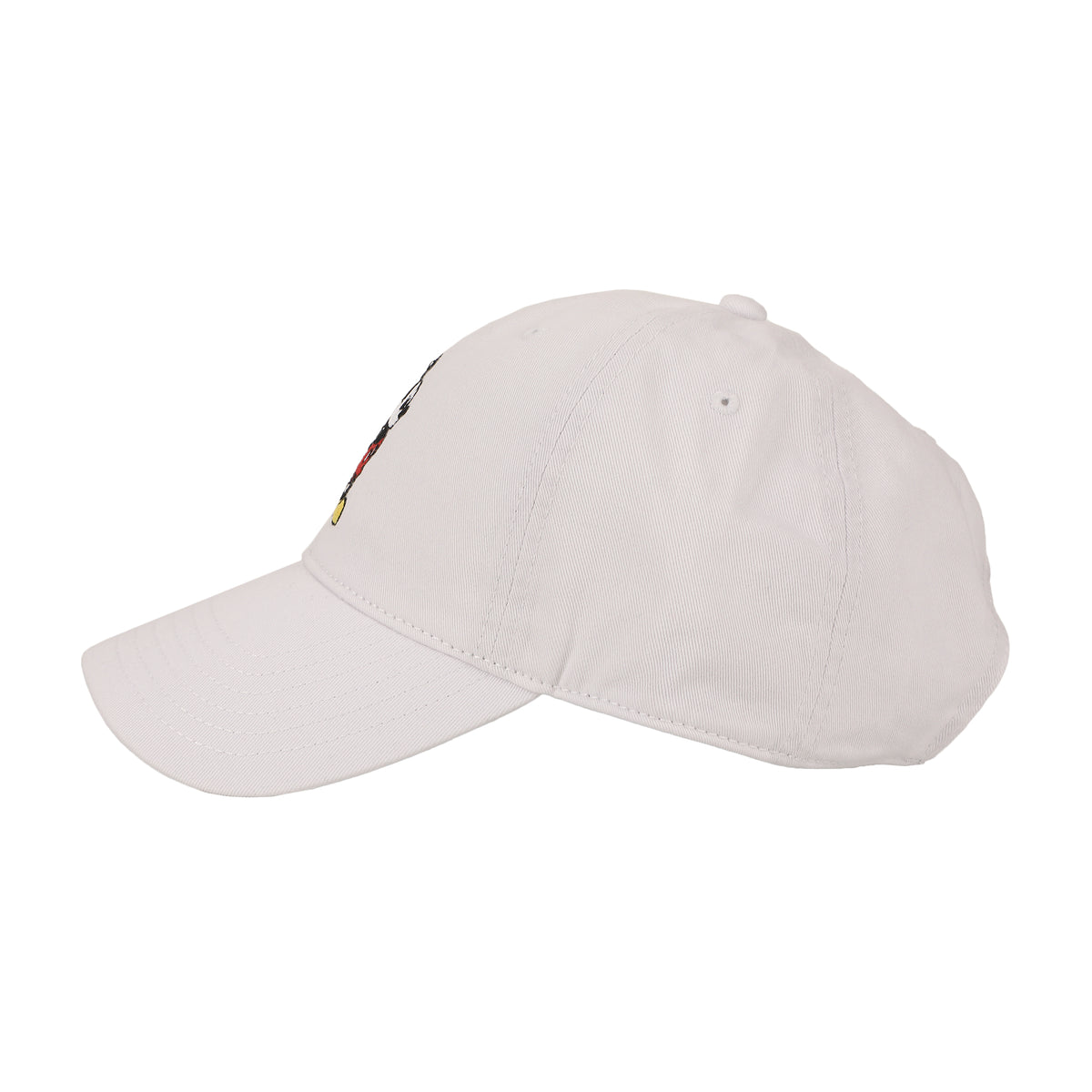 Disney Mickey Mouse Character Art White Unstructured Baseball Cap