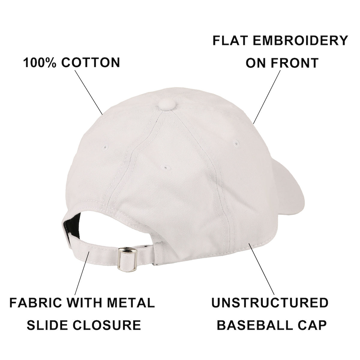 Disney Mickey Mouse Black & White Character Art White Unstructured Baseball Cap