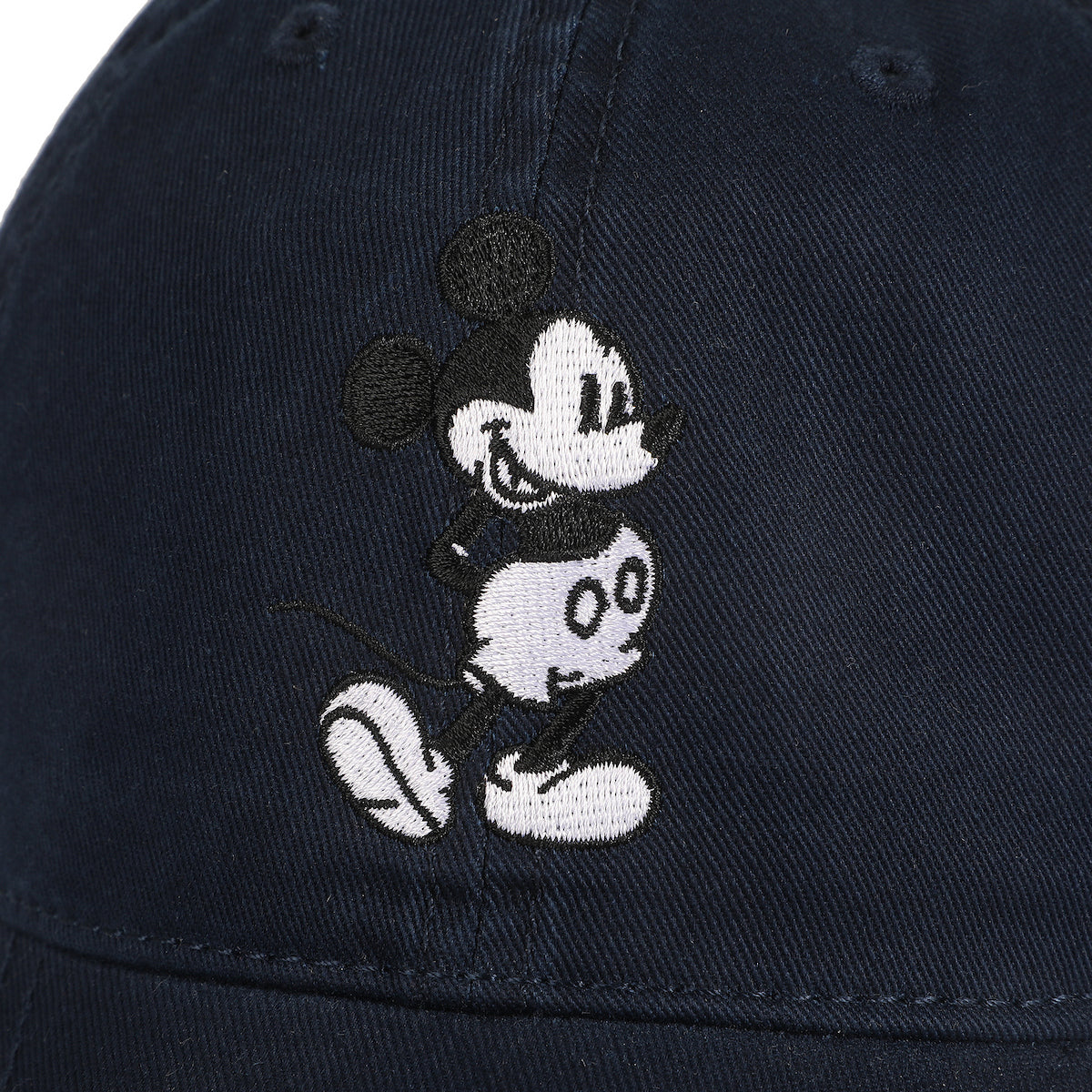 Disney Mickey Mouse Black & White Character Art Blue Unstructured Baseball Cap