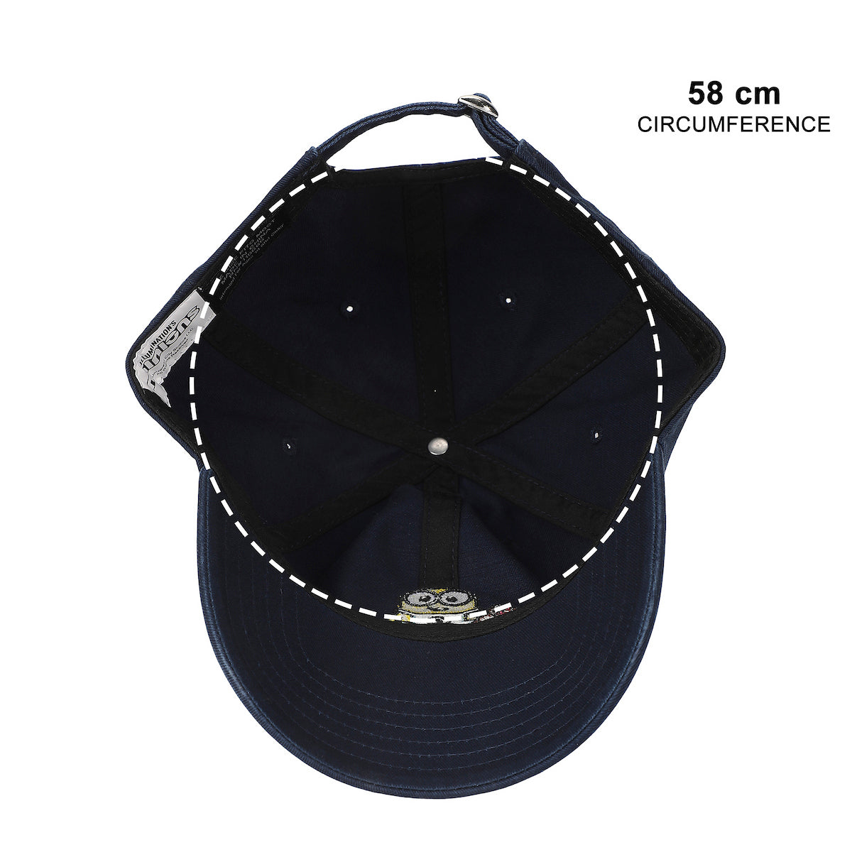 Despicable Me Minion With Teddy Bear Blue Unstructured Baseball Cap