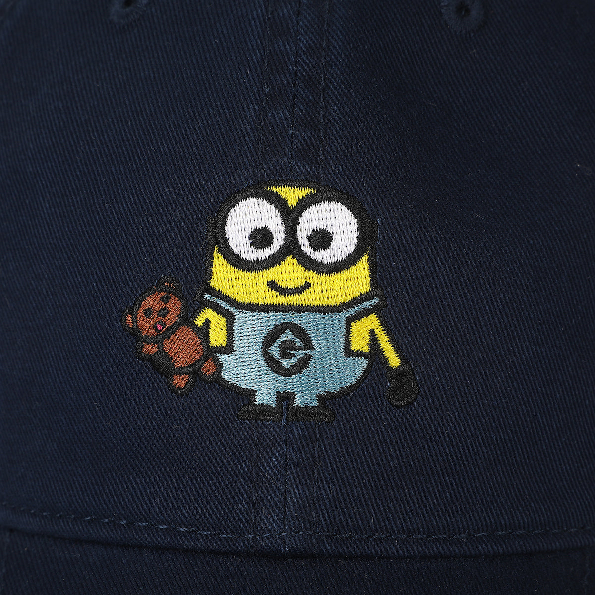 Despicable Me Minion With Teddy Bear Blue Unstructured Baseball Cap