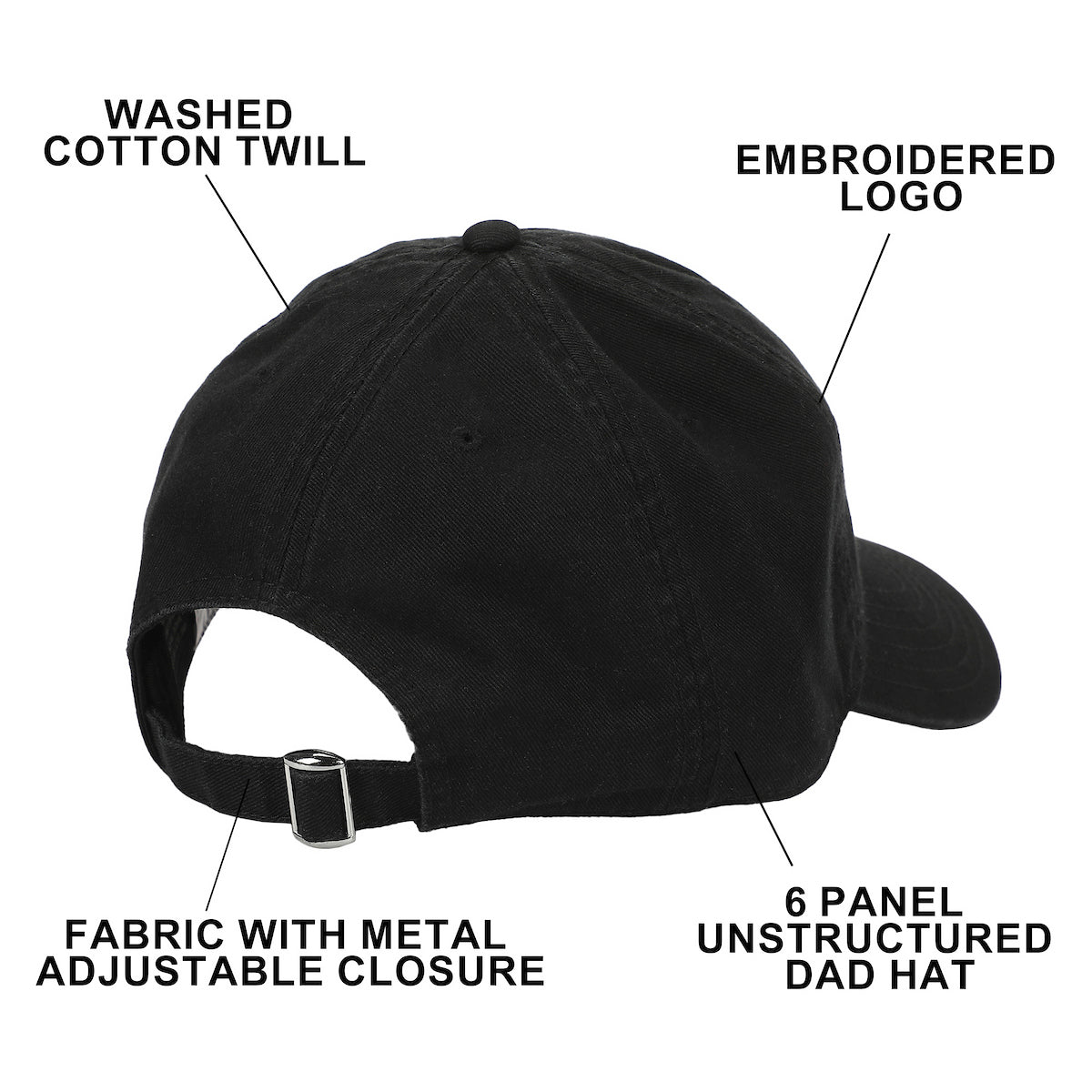 Pokemon Embroidered Gengar Adult Baseball Hat (One Size)