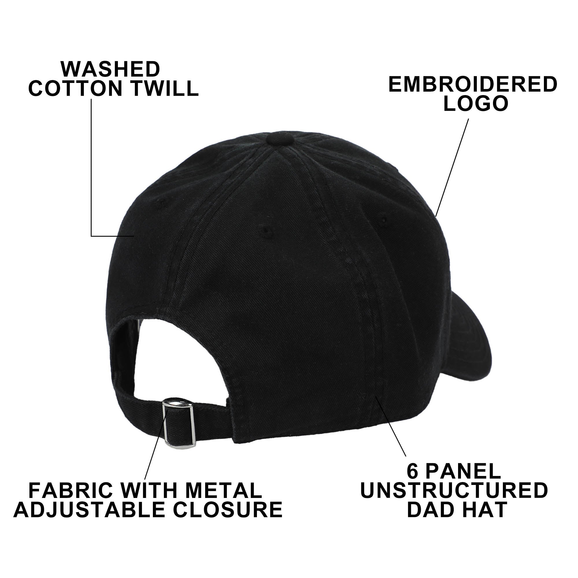 Pokemon Pokeball Black Dad Hat