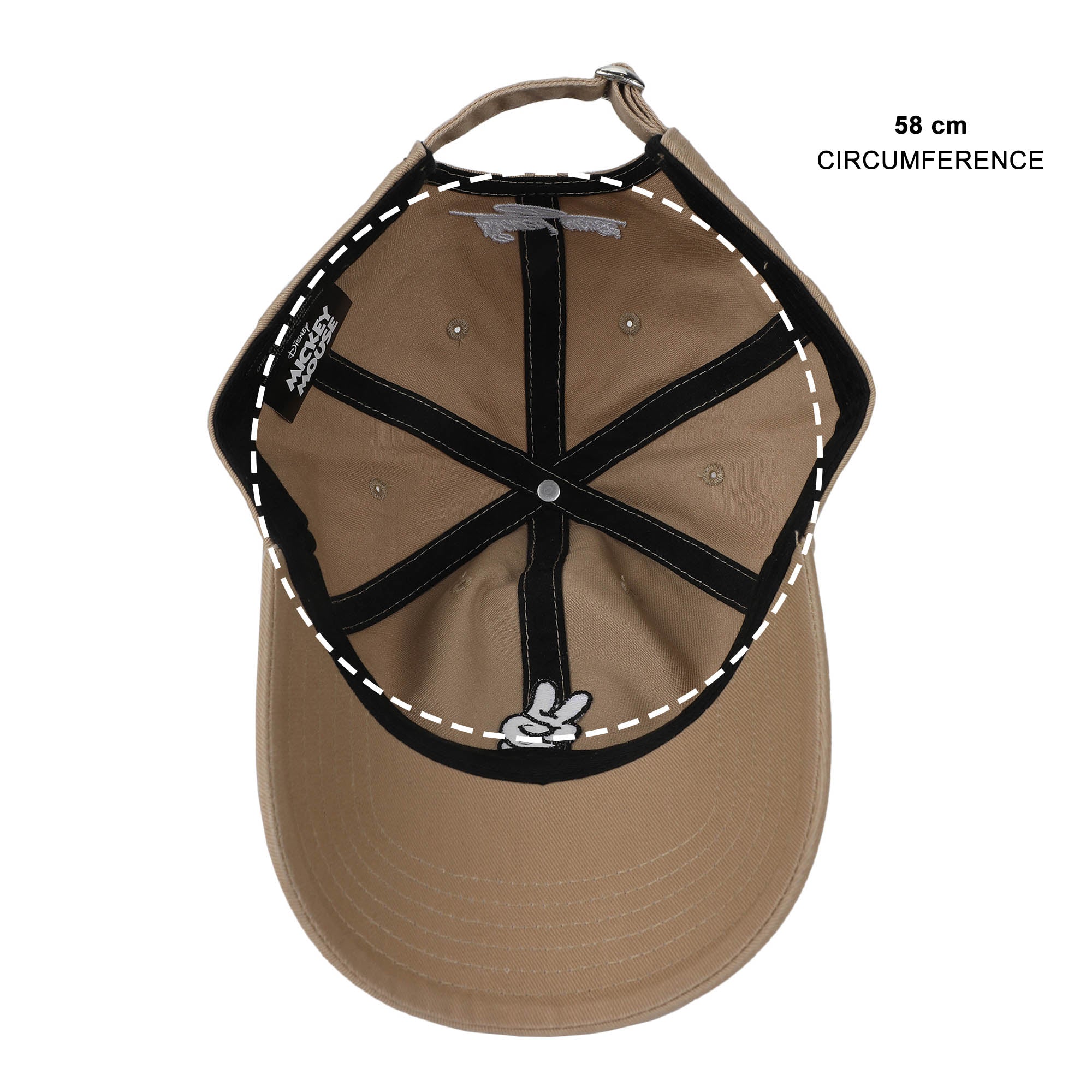 Disney Mickey Mouse Glove & Signature Brown Dad Hat