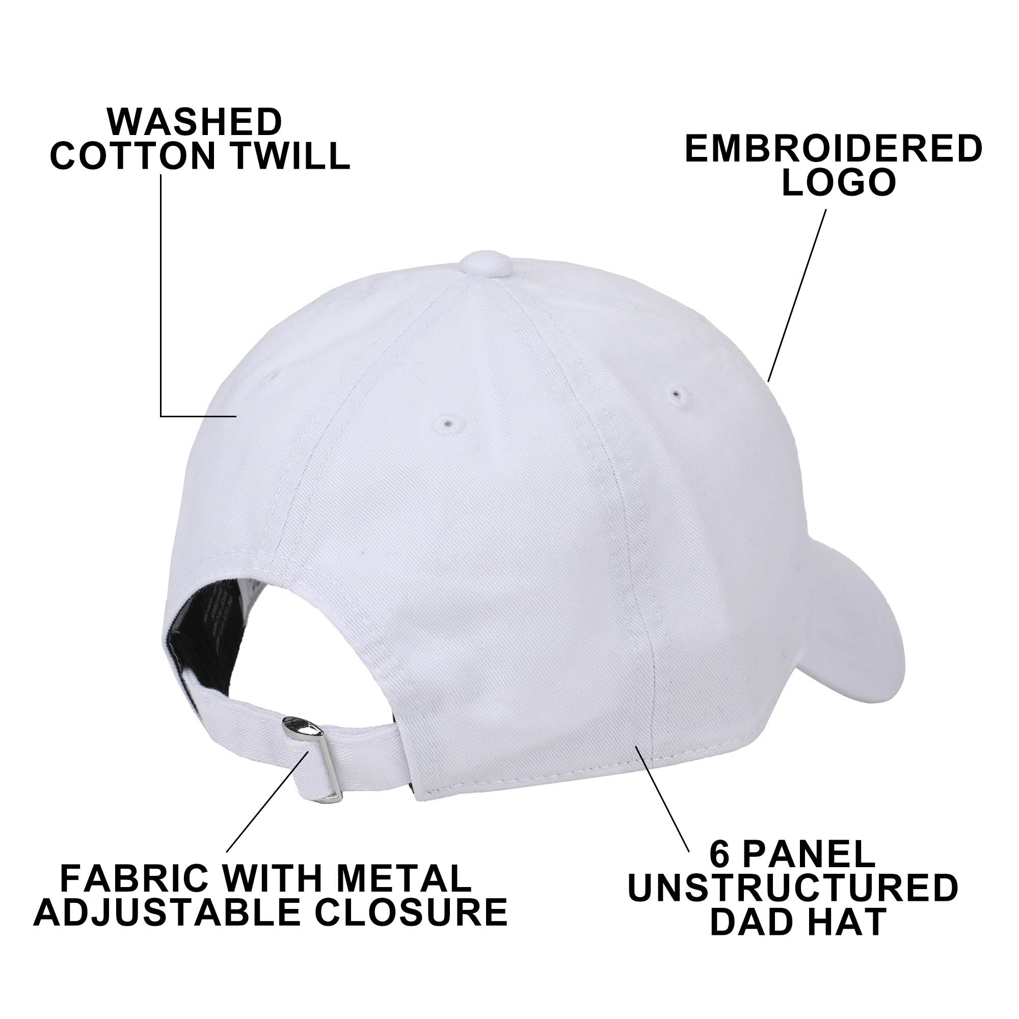 Dr. Pepper Logo White Dad Hat