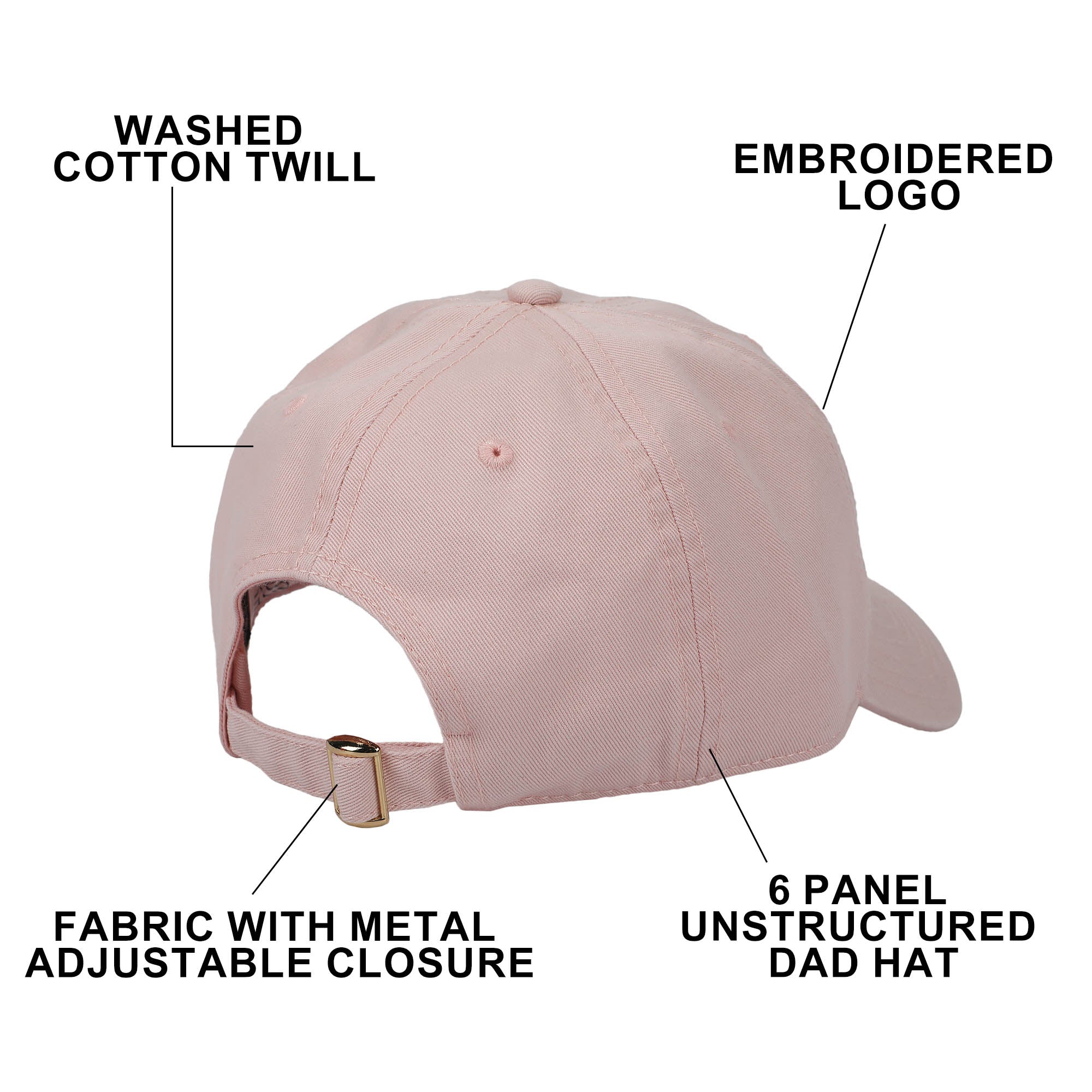 Wonder Woman Logo Light Pink Dad Hat