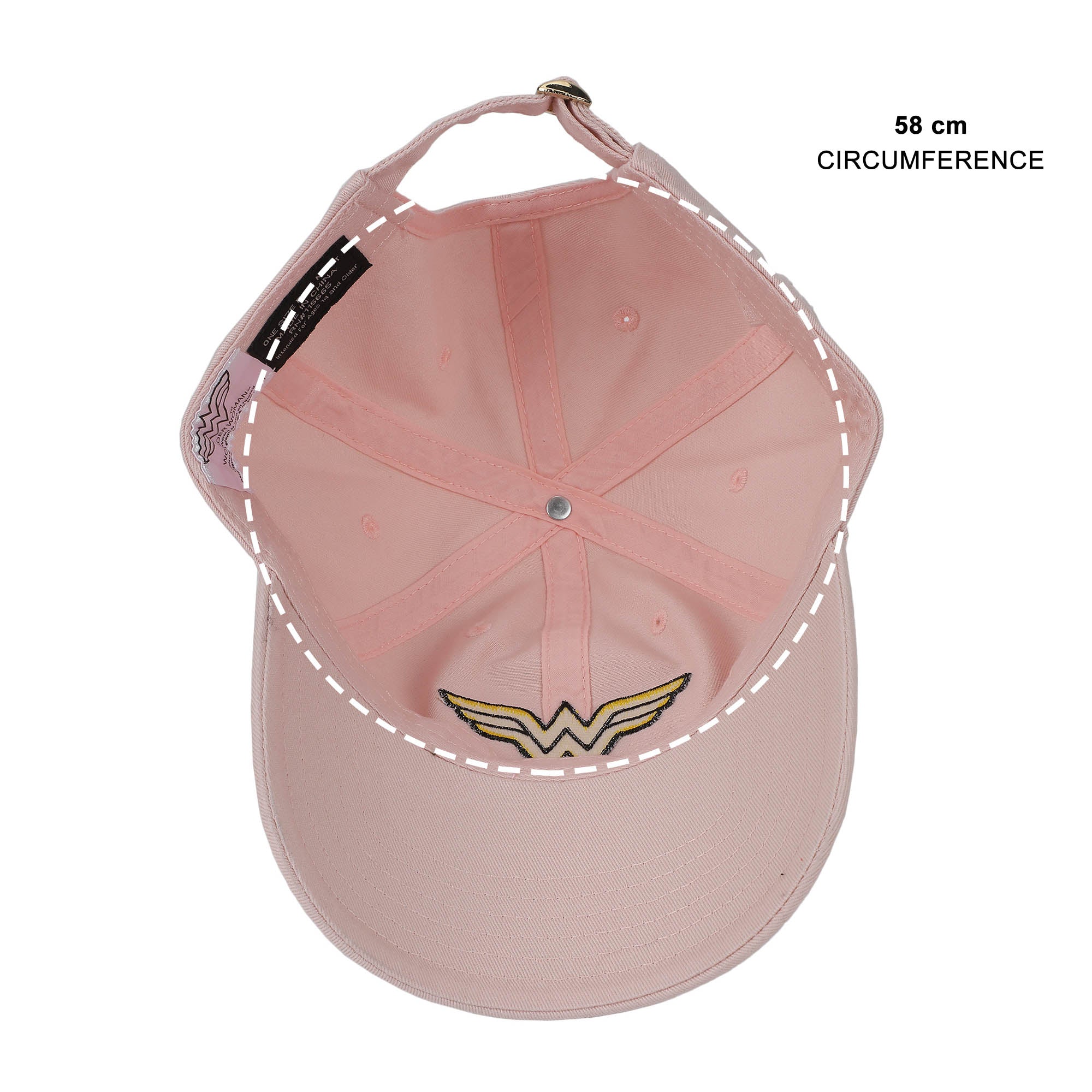 Wonder Woman Logo Light Pink Dad Hat