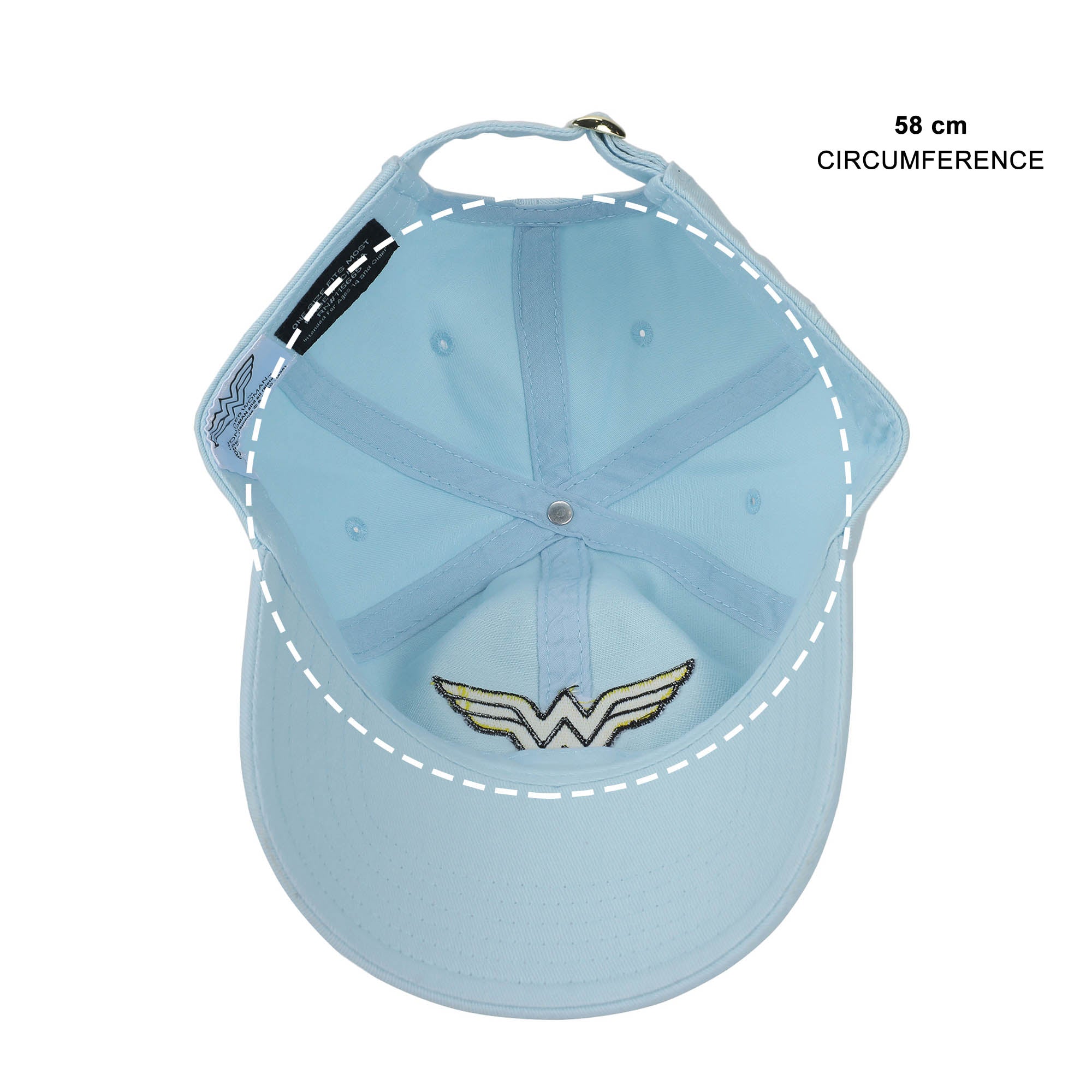 Wonder Woman Logo Light Blue Dad Hat