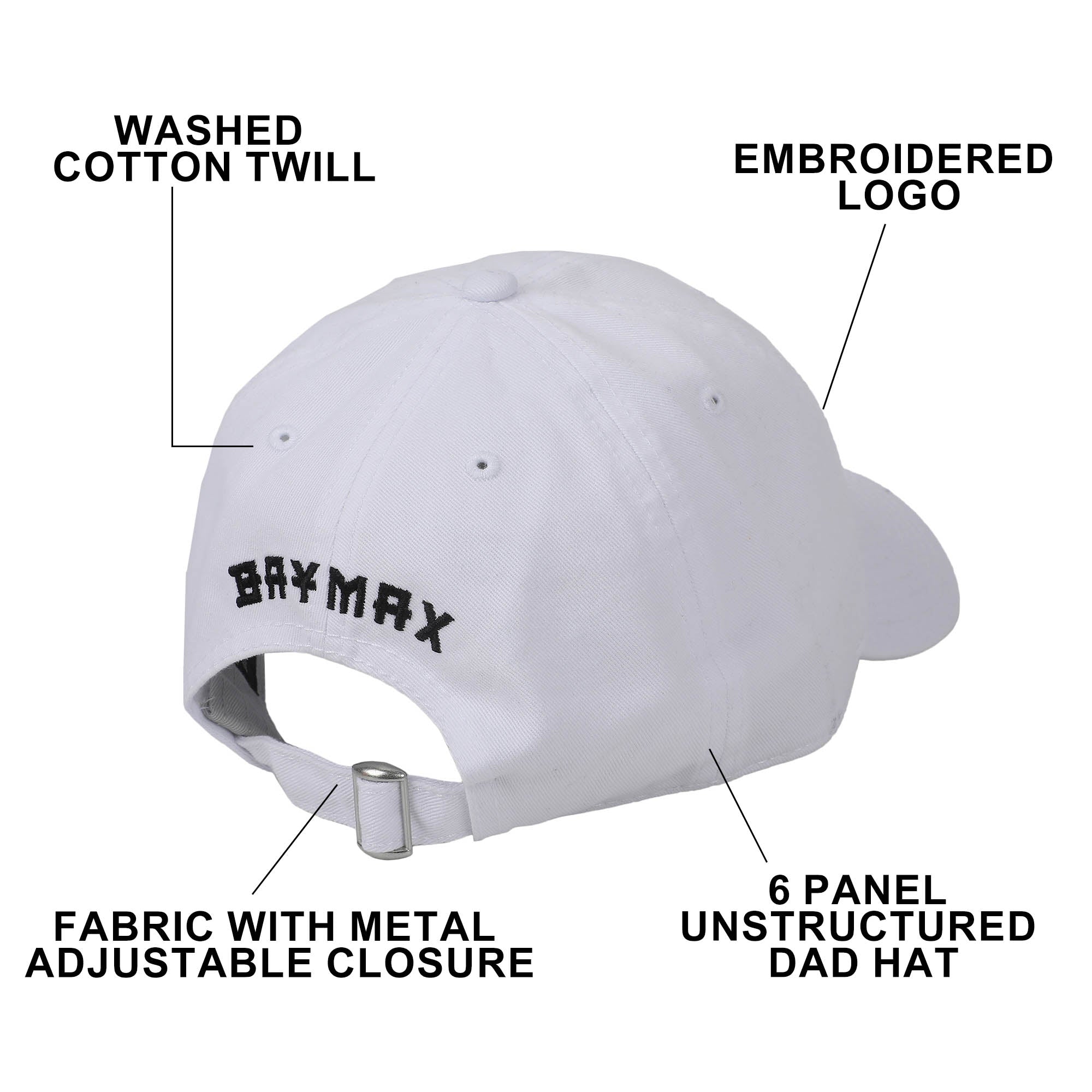 Big Hero 6 Baymax Face White Dad Hat