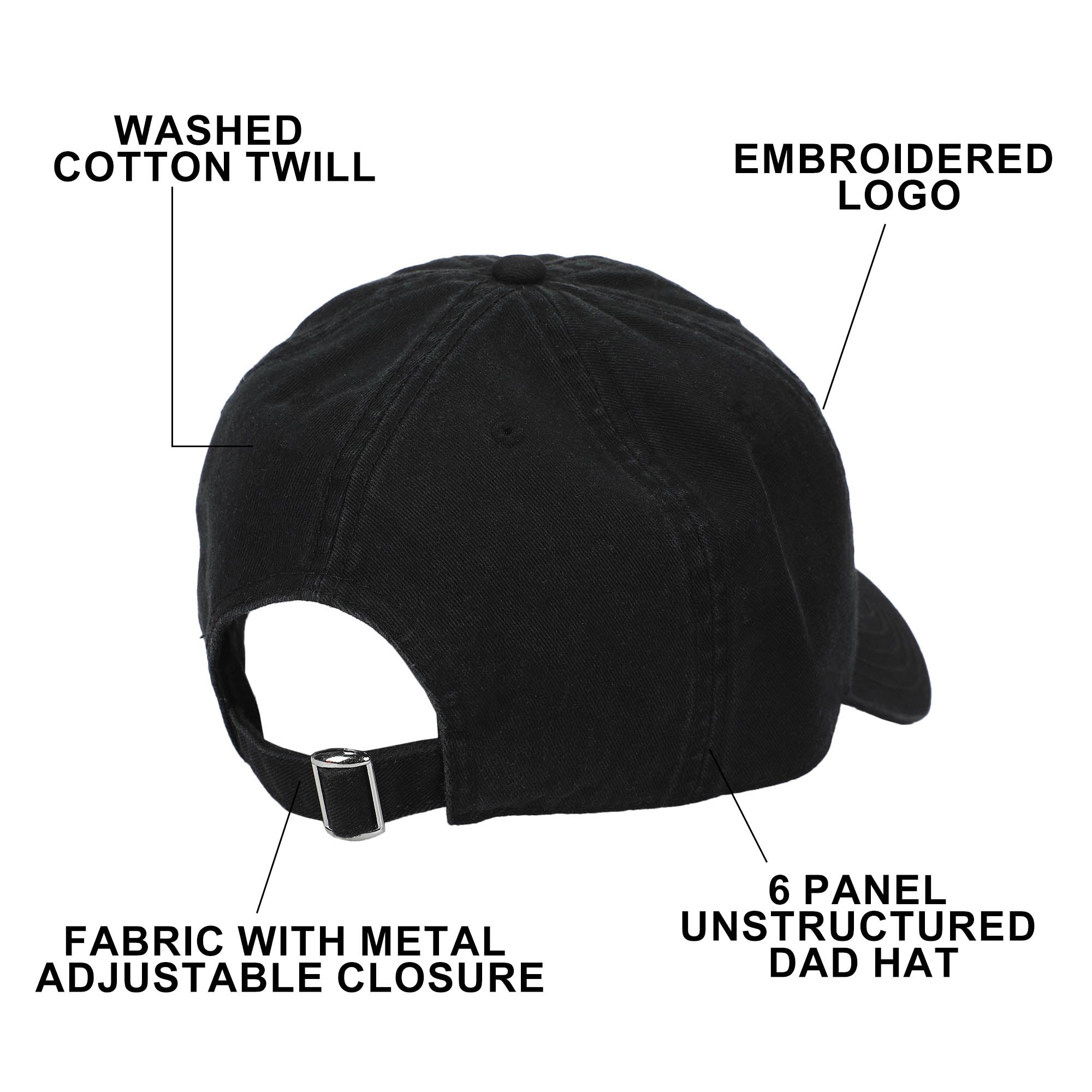 Disney Classic Characters Mickey Mouse Black Dad Hat