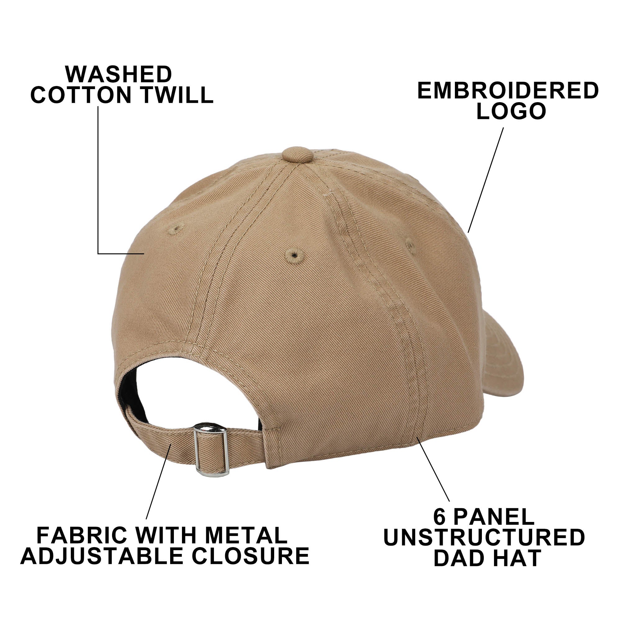Mickey Mouse Classic Taupe Washed Cotton Twill Dad Cap