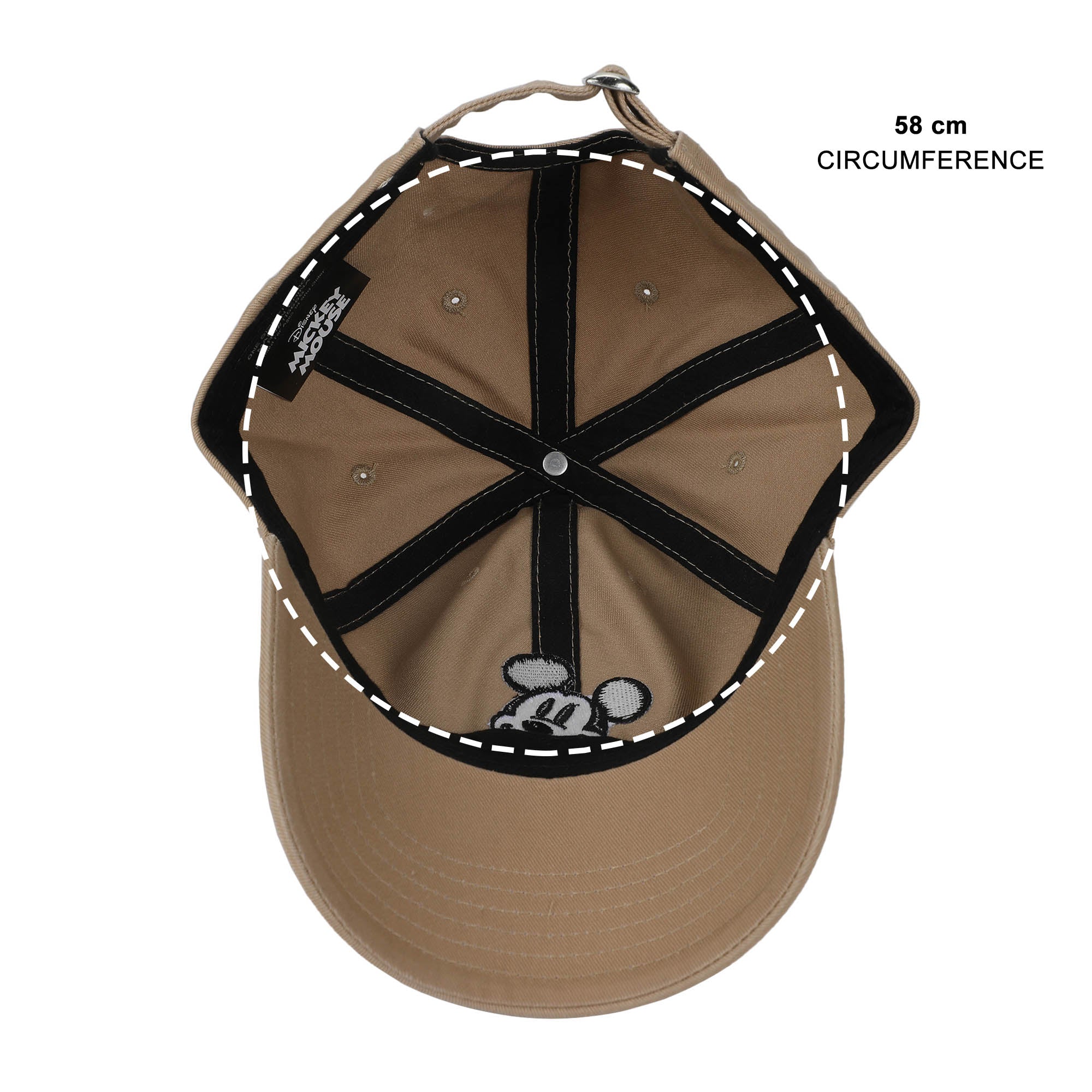 Mickey Mouse Classic Taupe Washed Cotton Twill Dad Cap