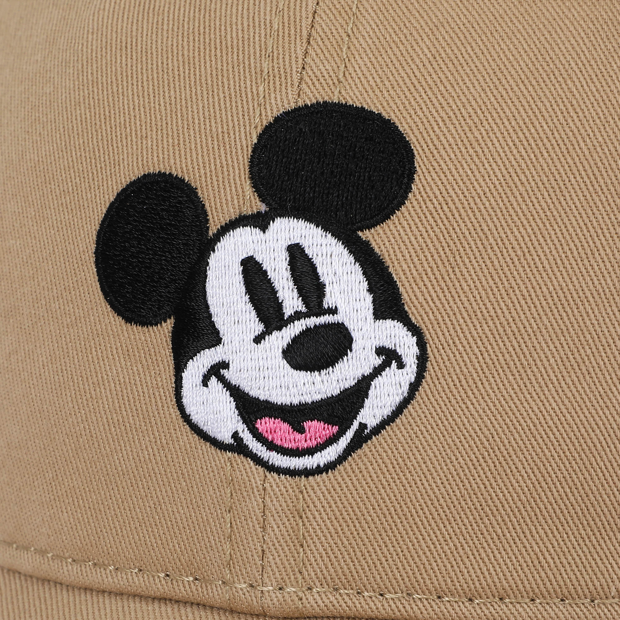 Mickey Mouse Classic Taupe Washed Cotton Twill Dad Cap