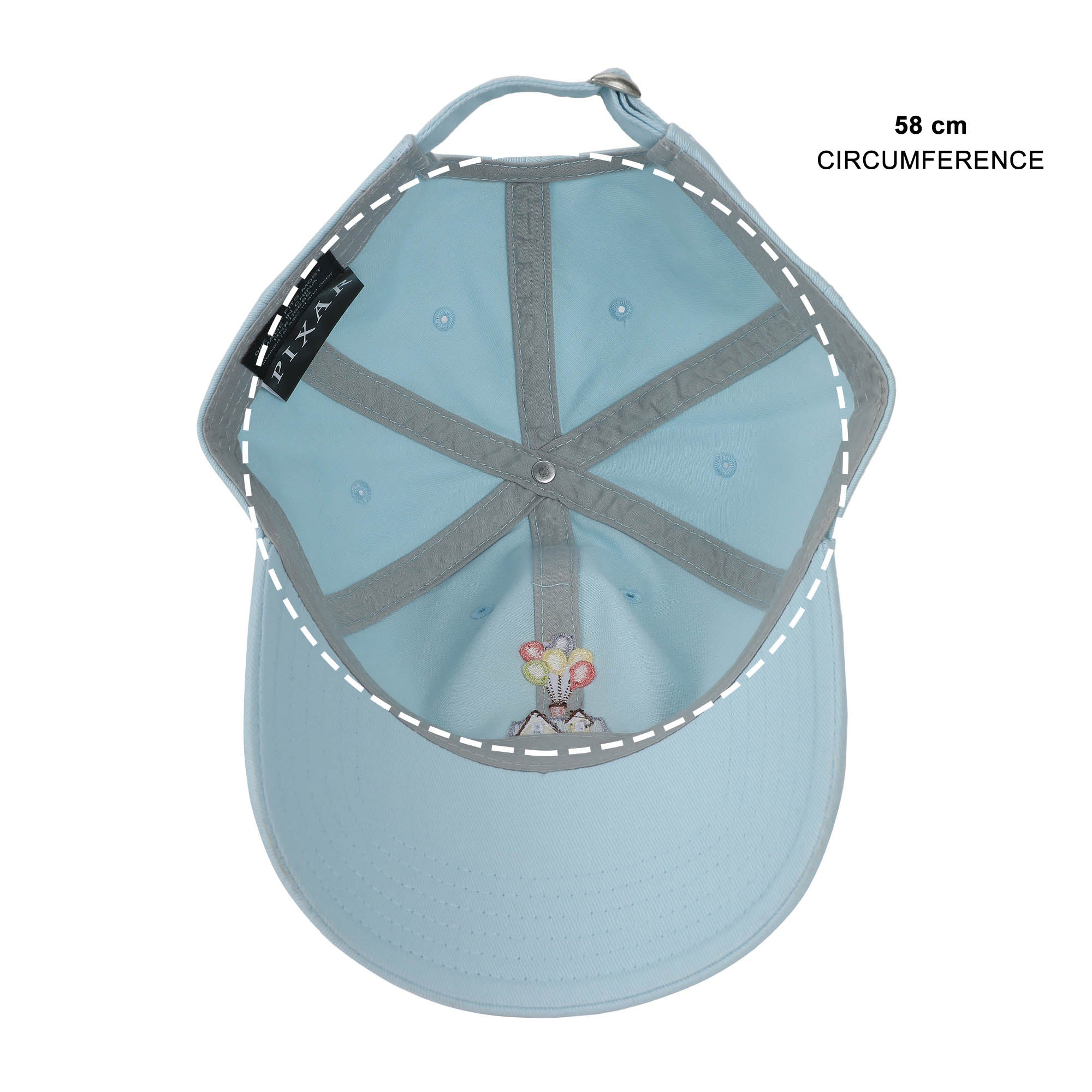 Pixar Collections Up House With Balloons Blue Washed Cotton Twill Dad Cap