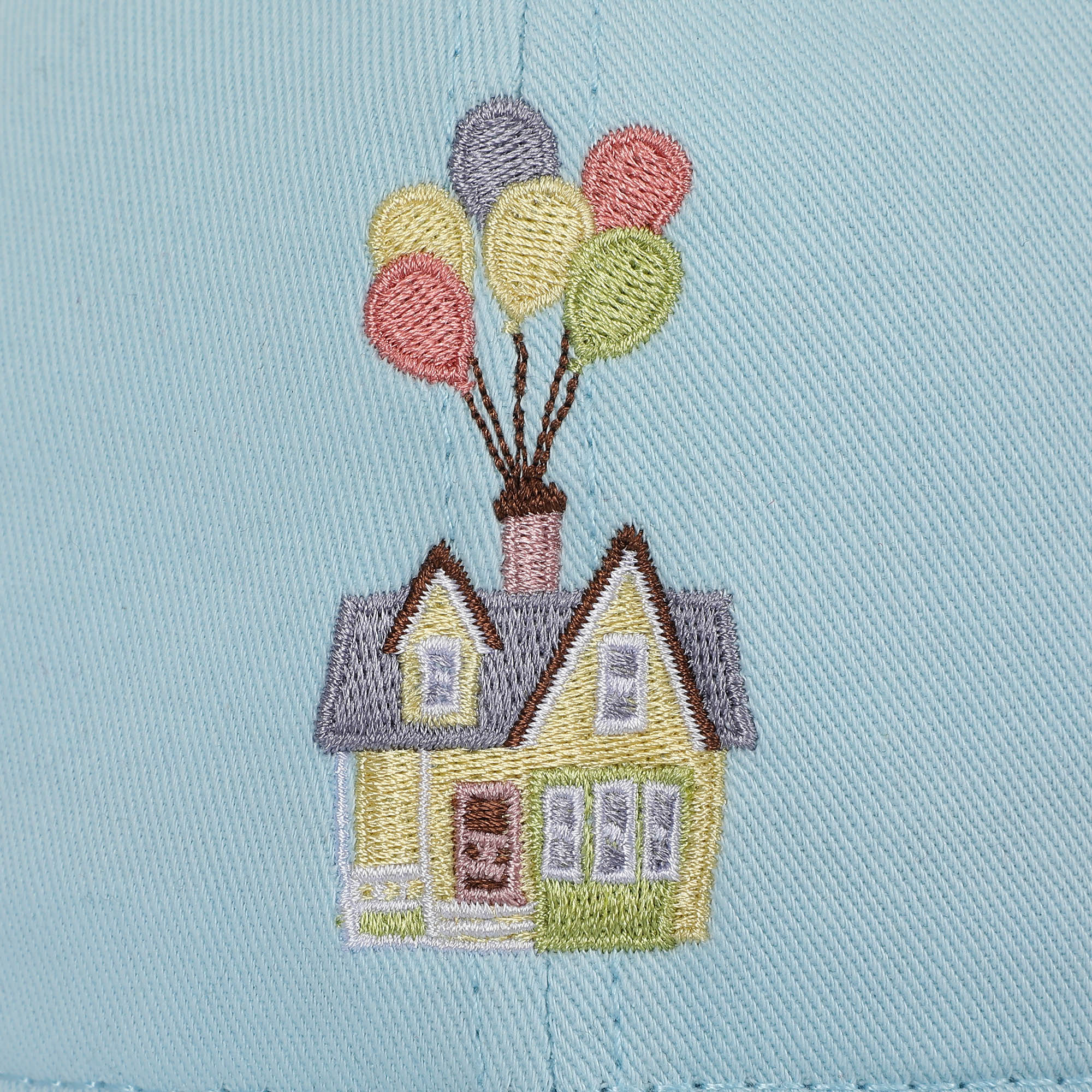 Pixar Collections Up House With Balloons Blue Washed Cotton Twill Dad Cap