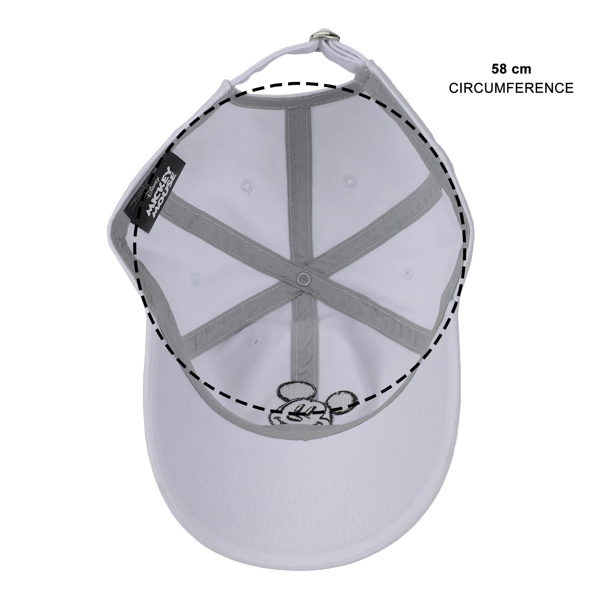 Mickey Mouse Classic White Washed Cotton Twill Dad Cap