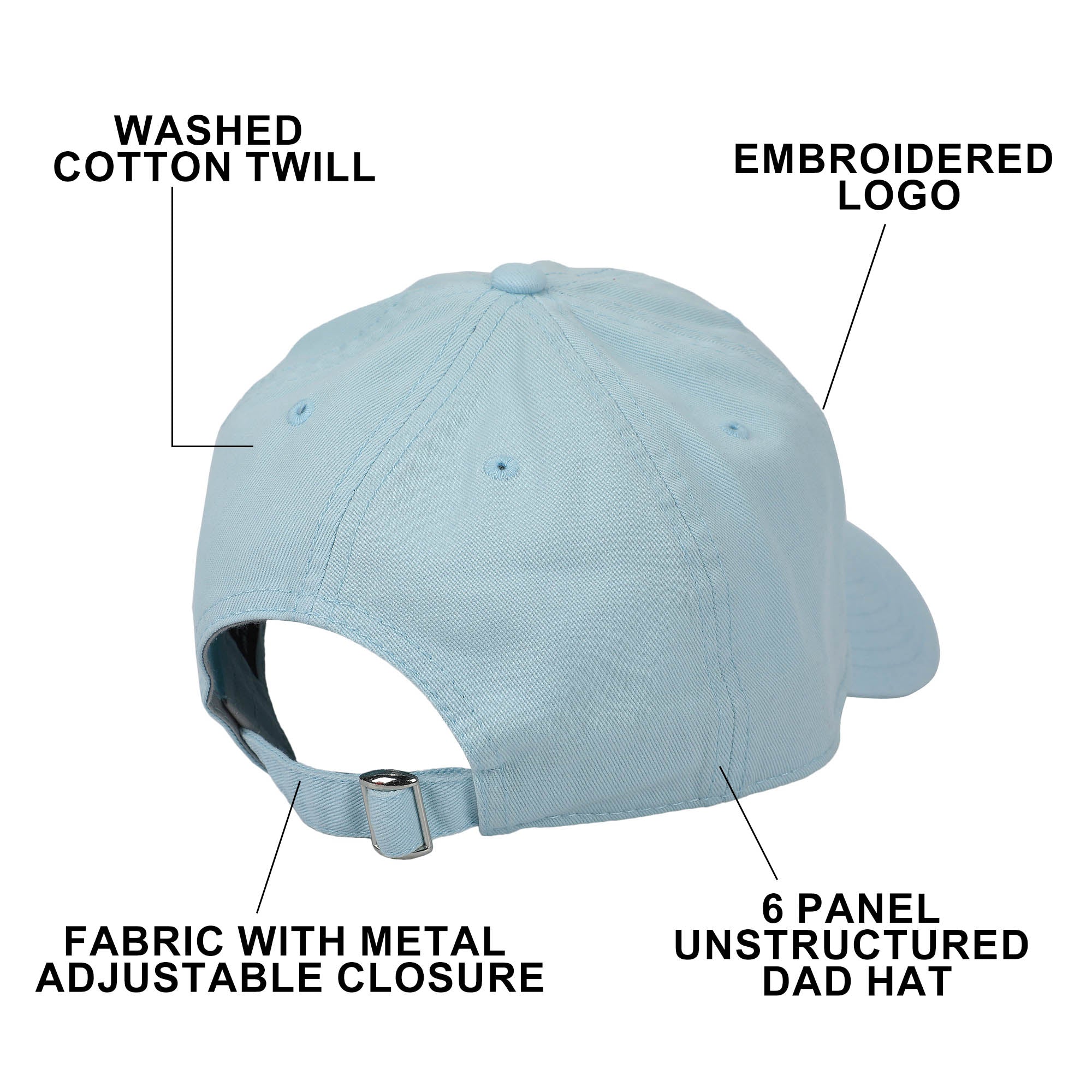 Mickey Mouse Classic Blue Washed Cotton Twill Dad Cap