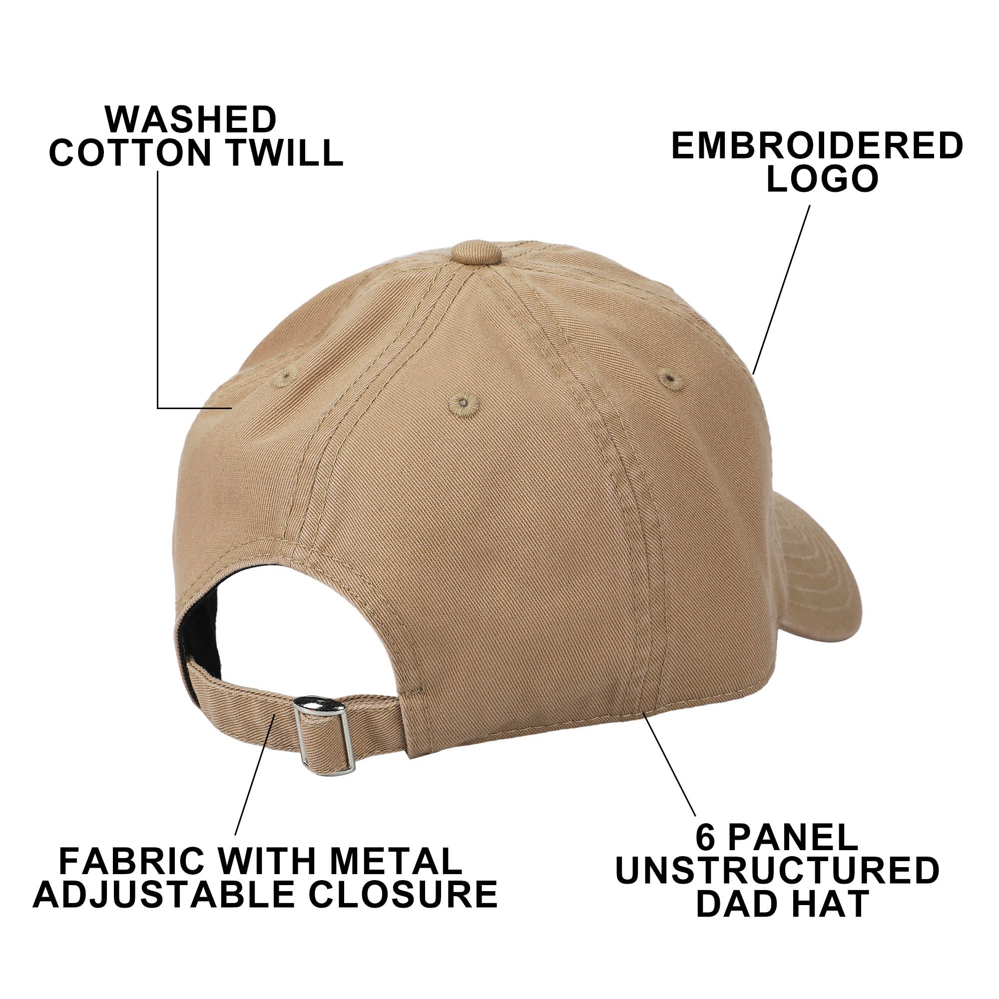 Dr Pepper Classic Logo Taupe Washed Cotton Twill Dad Cap
