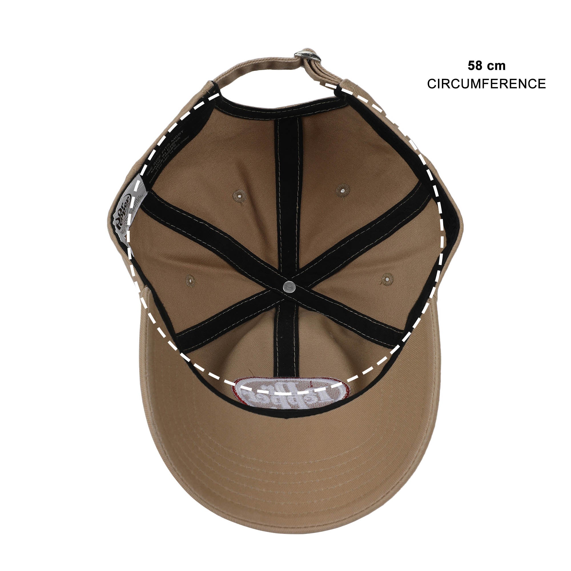 Dr Pepper Classic Logo Taupe Washed Cotton Twill Dad Cap