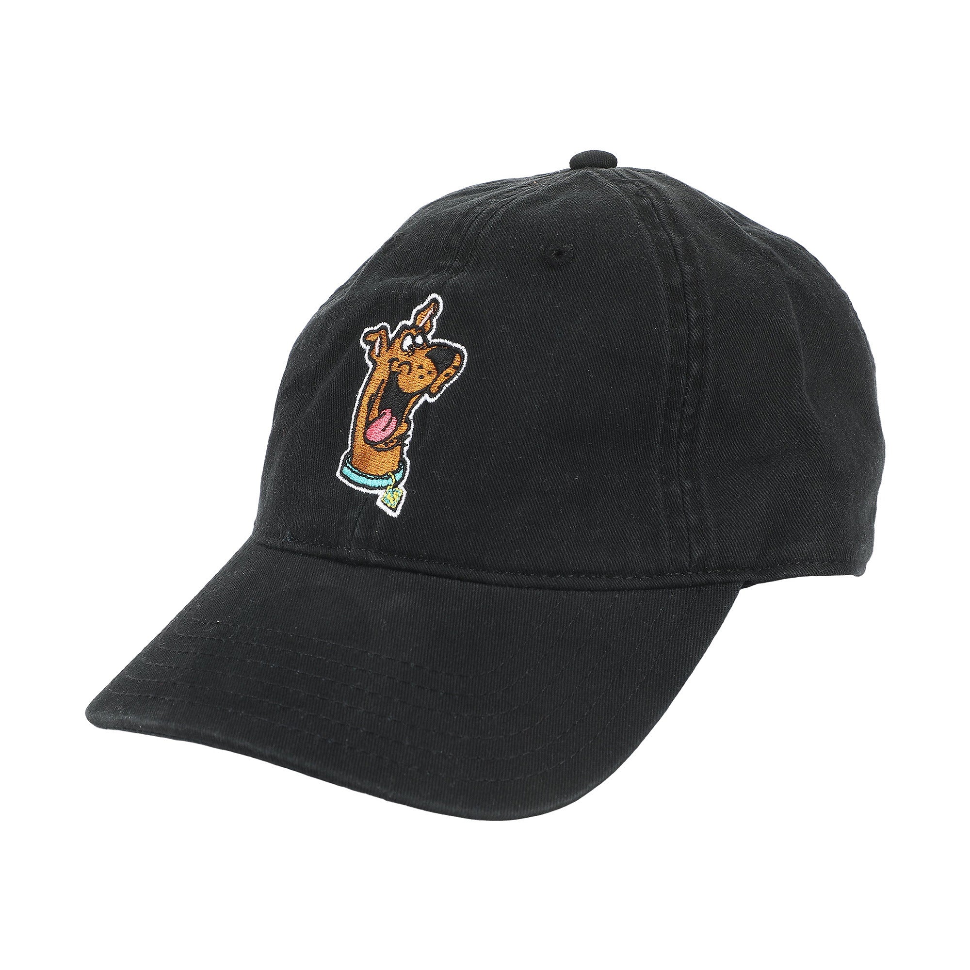 Scooby Doo Character Face Black Unstructured Baseball Cap