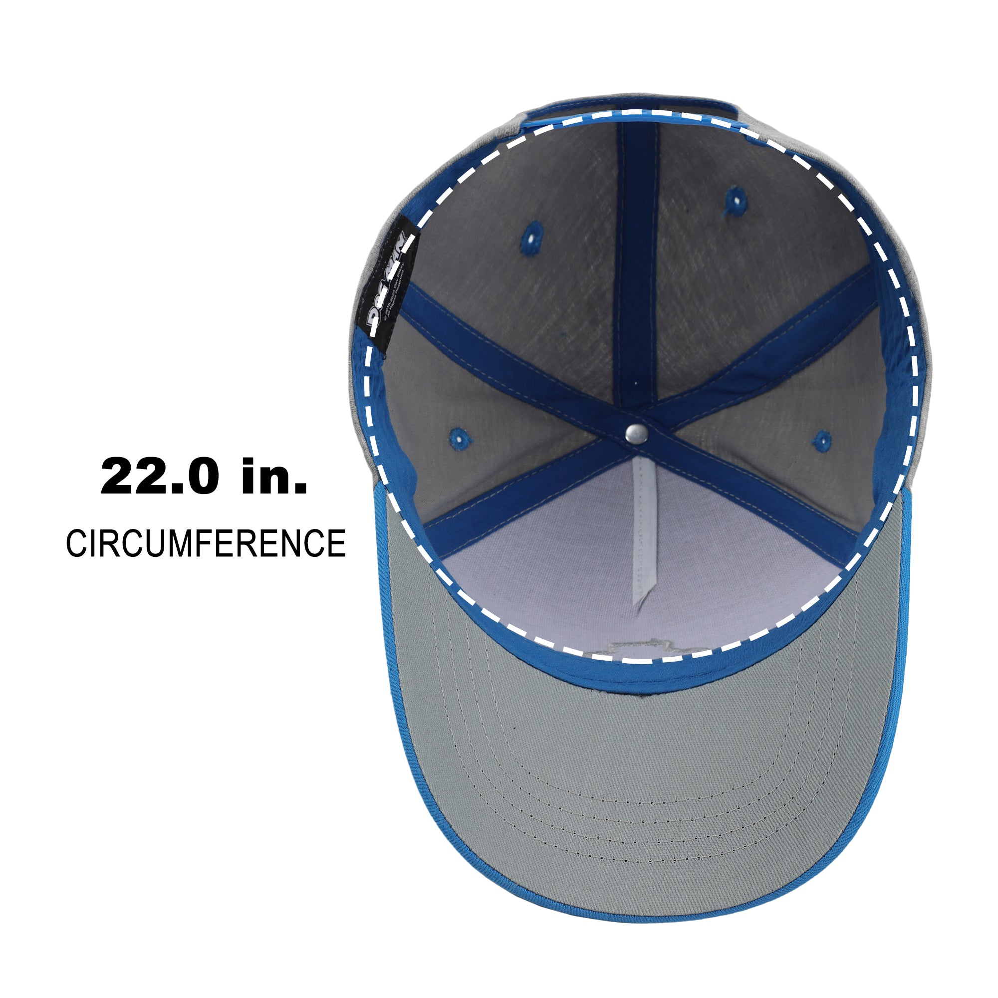 Dog Man 2016 Character Circle Youth Gray & Blue Snapback Hat