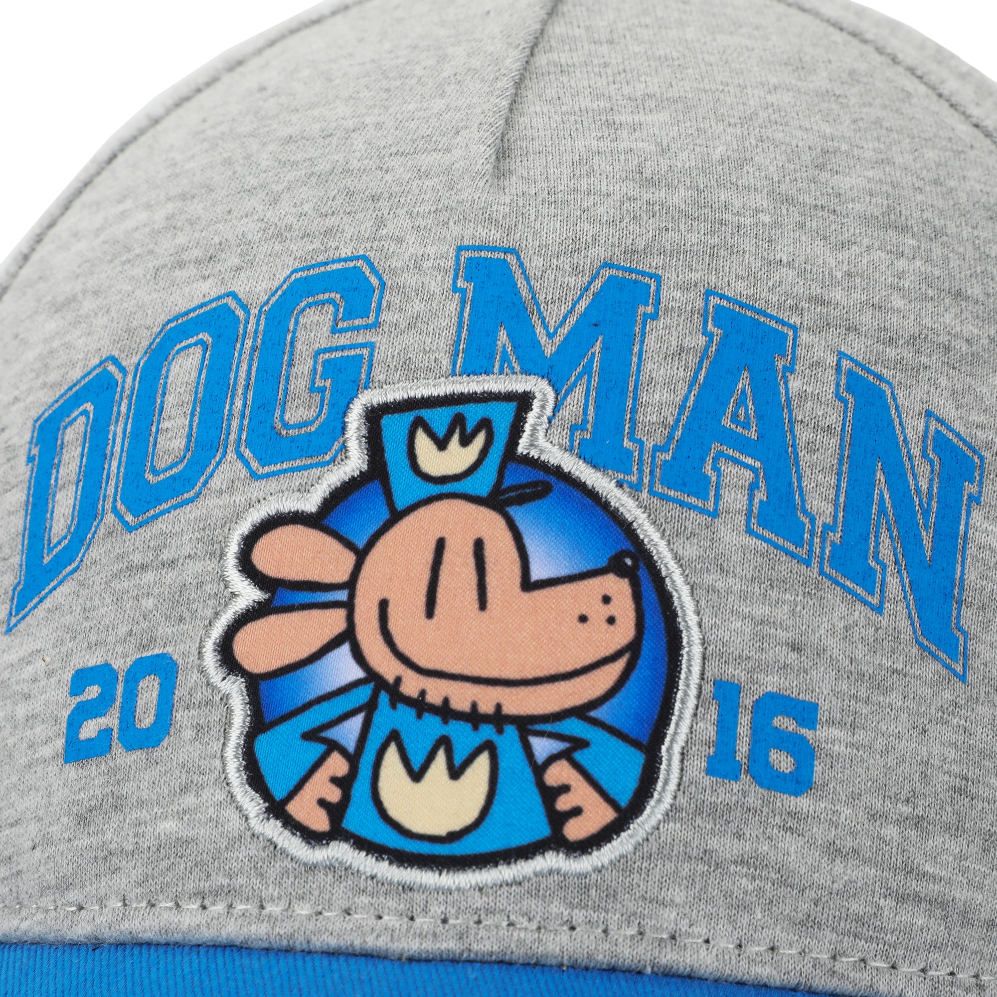 Dog Man 2016 Character Circle Youth Gray & Blue Snapback Hat