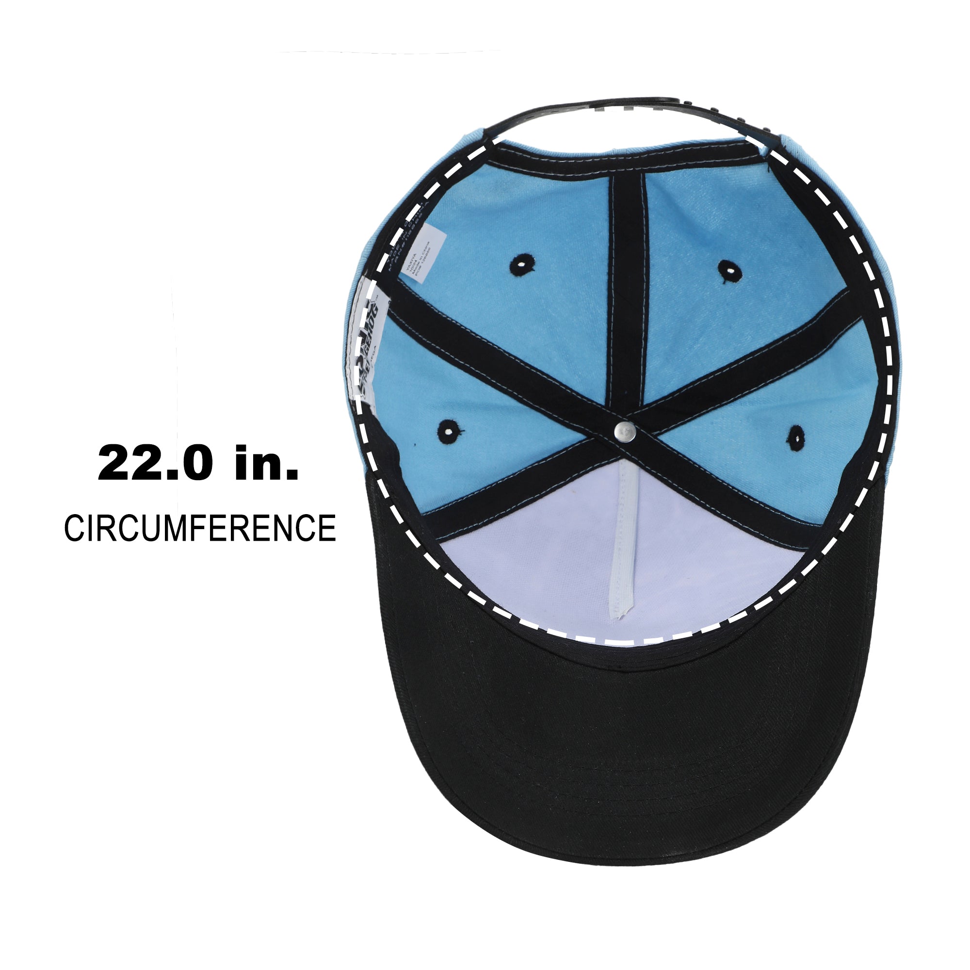 Sonic the Hedgehog Woven Character Patch Youth Blue & Black Traditional Adjustable Hat