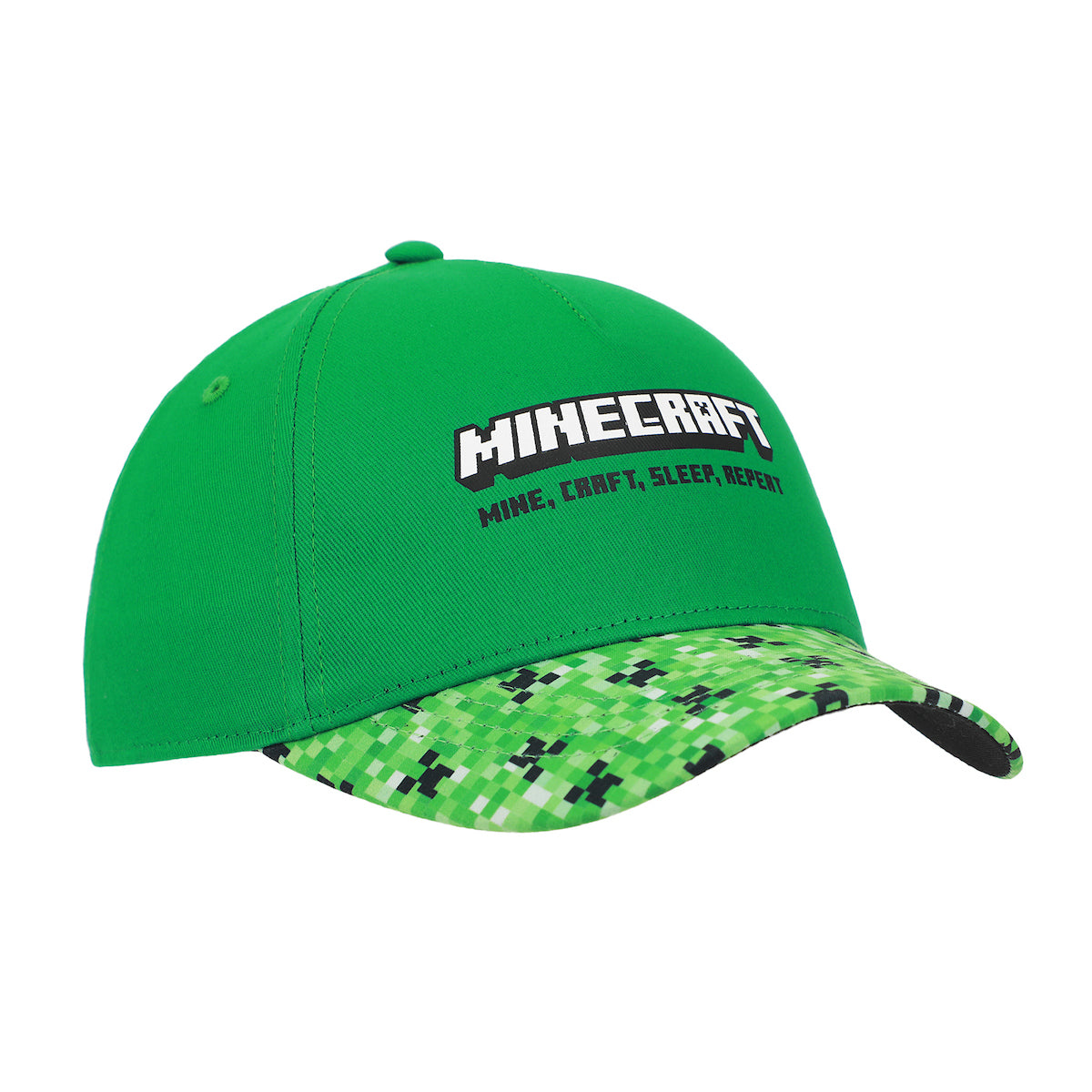 Minecraft Creeper All-Over Print Youth Adjustable Baseball Cap