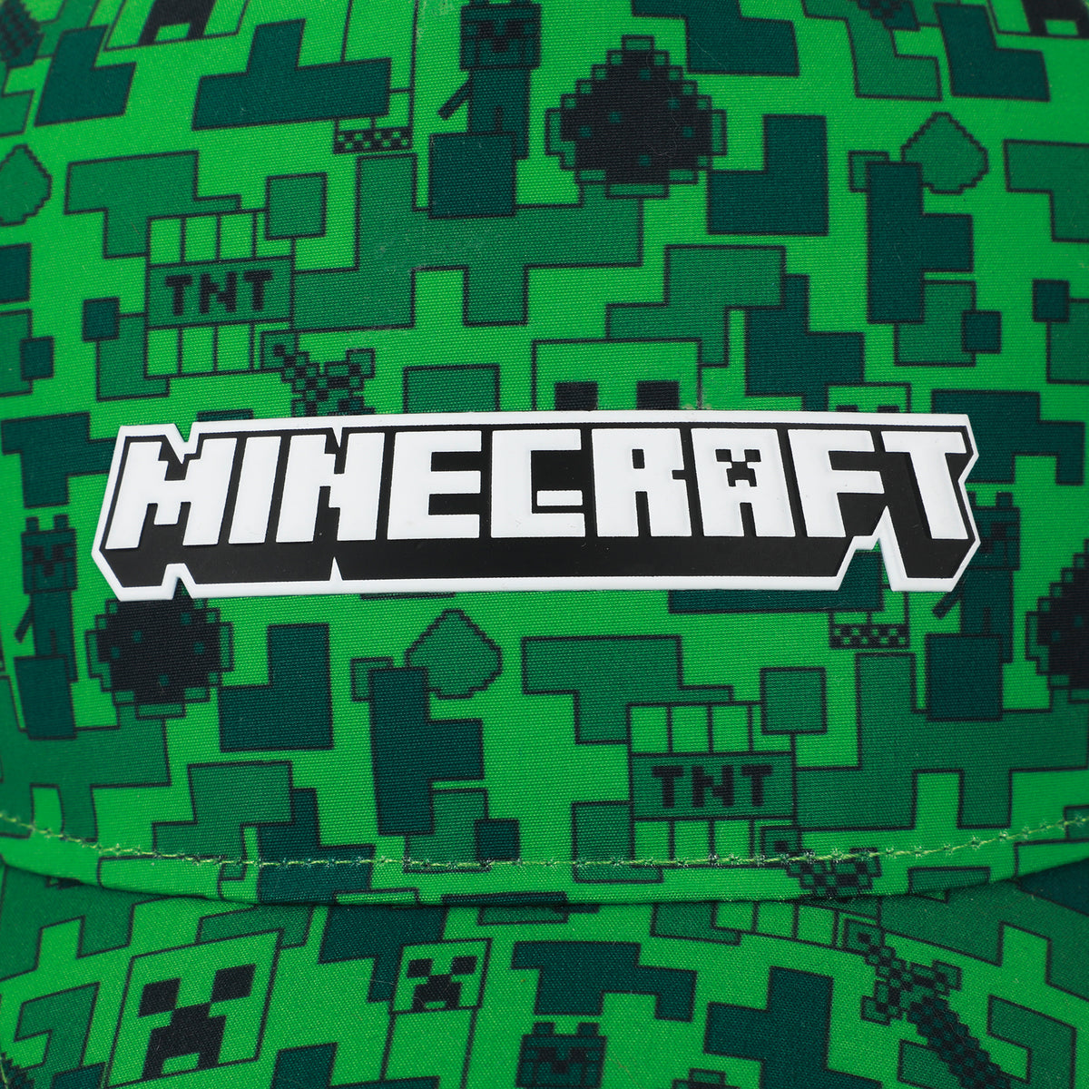Minecraft Boys Green Sublimated AOP Baseball Cap for Kids