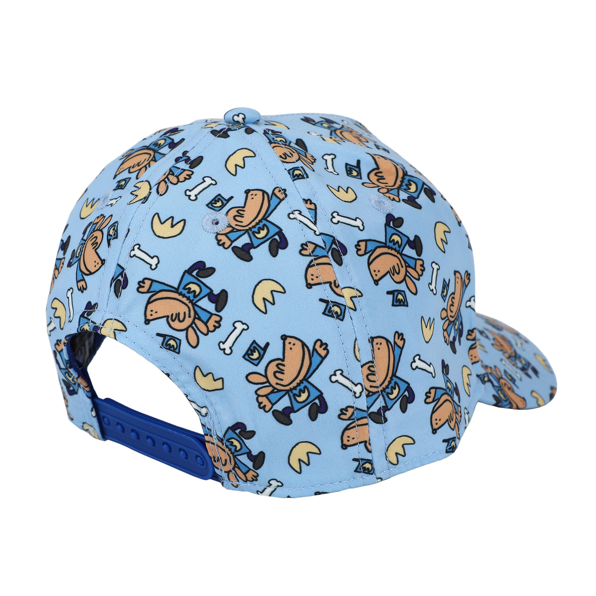 Dog Man AOP Sky Blue Baseball Cap for Kids Boys