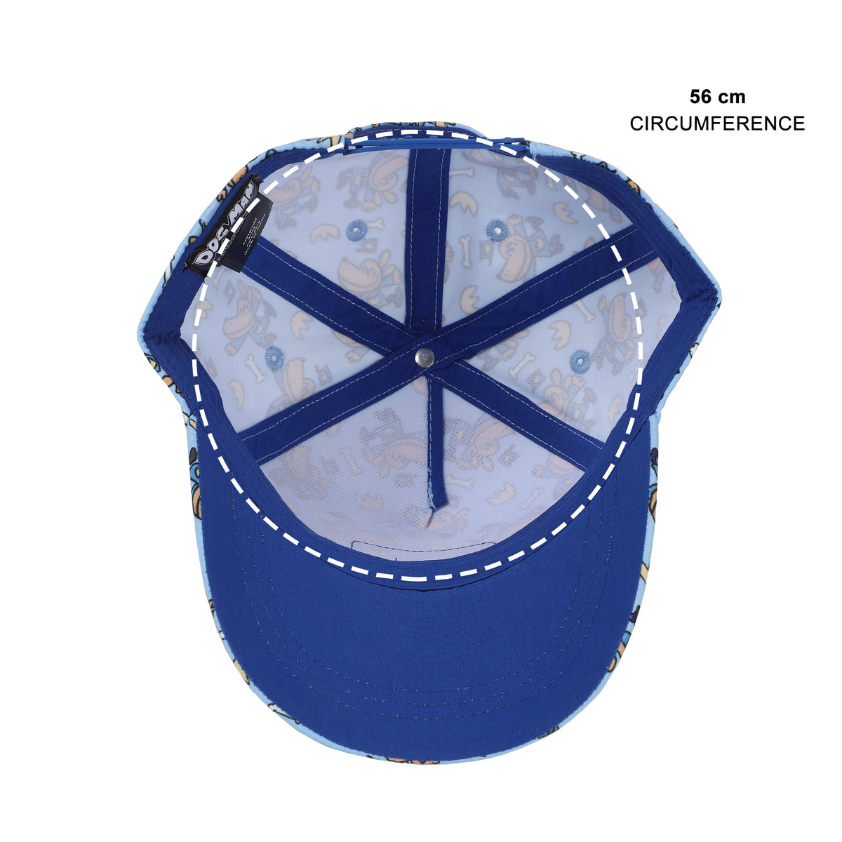 Dog Man AOP Sky Blue Baseball Cap for Kids Boys