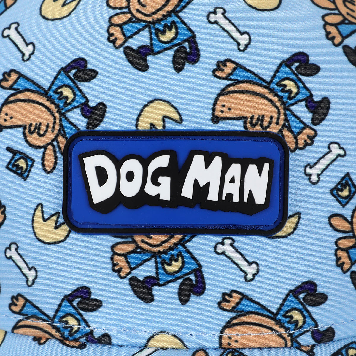 Dog Man AOP Sky Blue Baseball Cap for Kids Boys