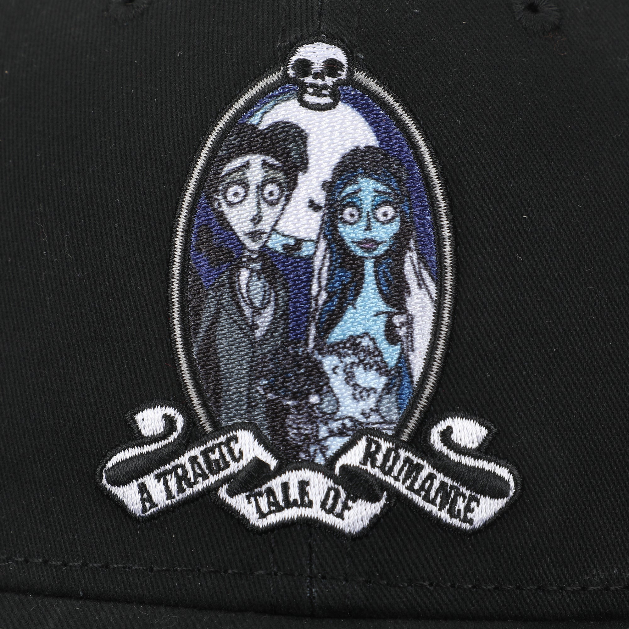 The Corpse Bride Victor & Emily Character Art Black Traditional Adjustable Hat