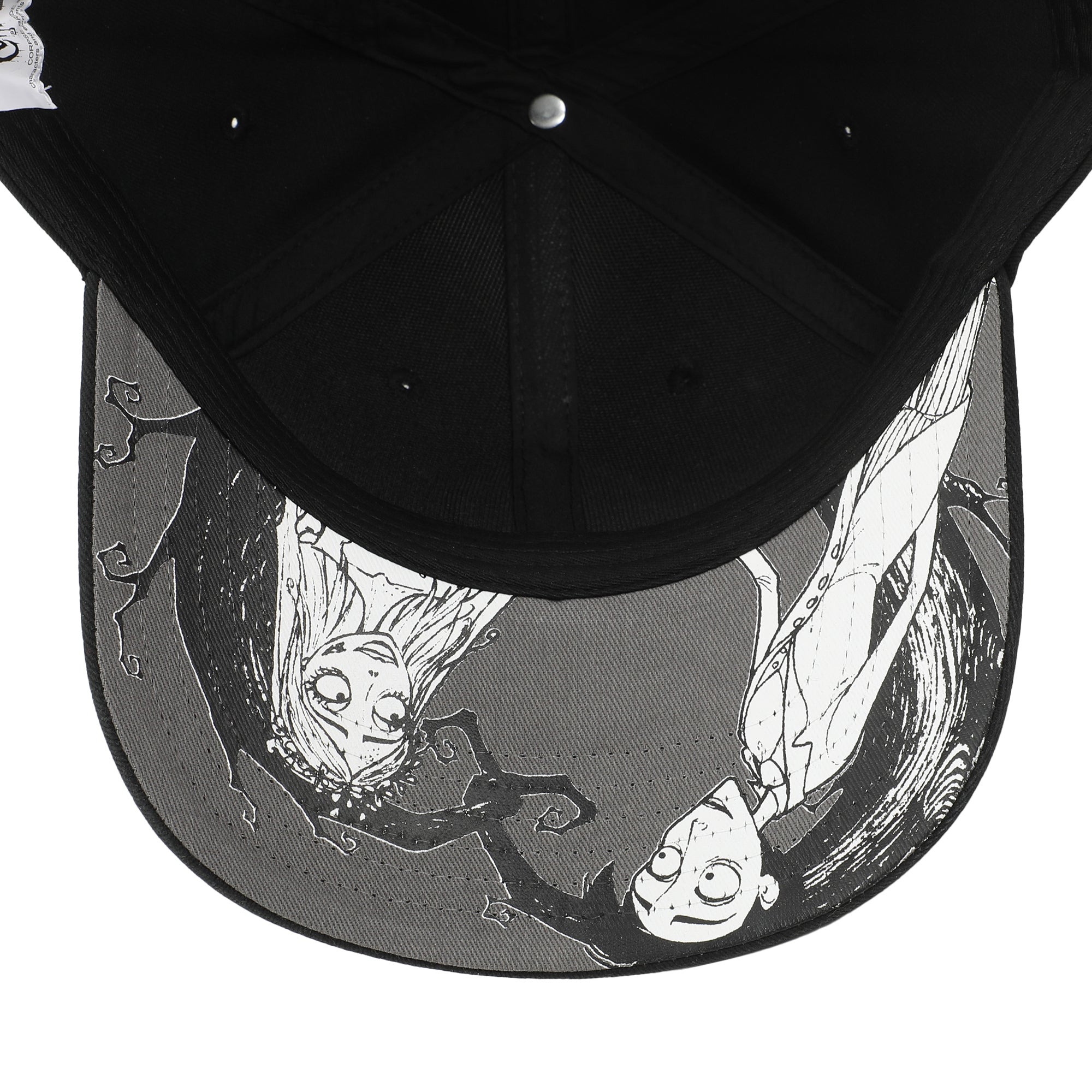 The Corpse Bride Victor & Emily Character Art Black Traditional Adjustable Hat