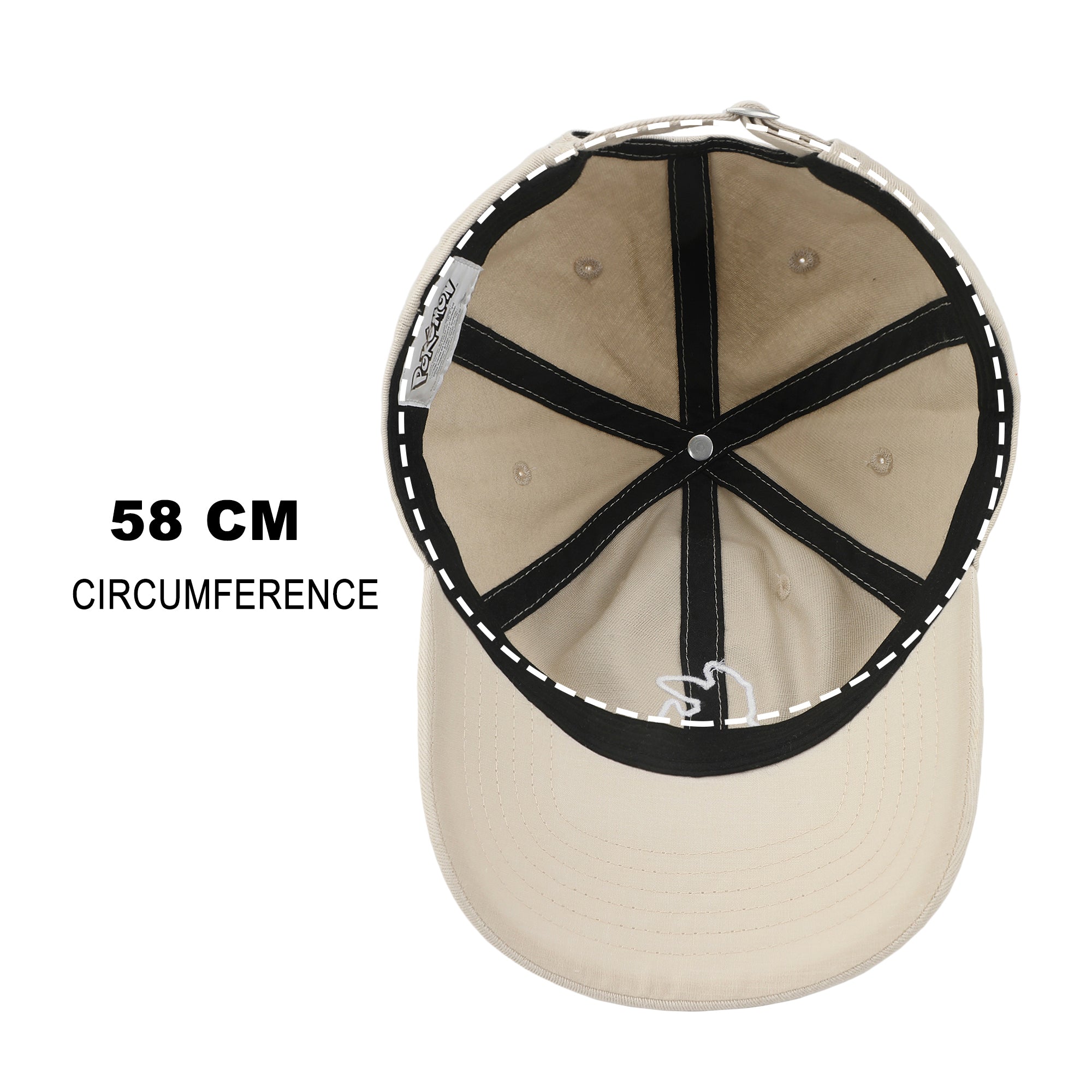 Pokémon Eevee Printed Patch Sand Unstructured Baseball Cap