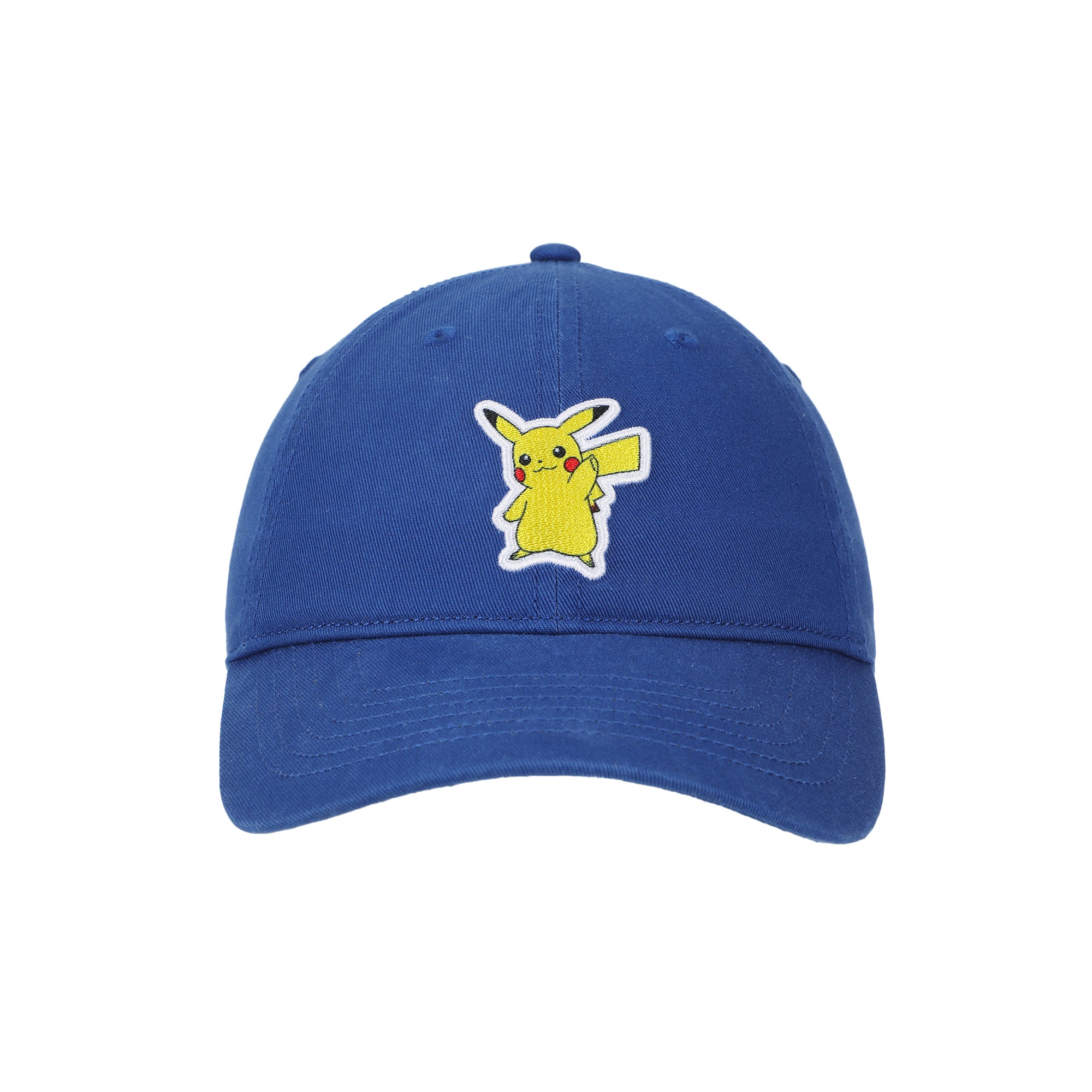 Pokémon Pikachu Printed Patch Blue Unstructured Baseball Cap