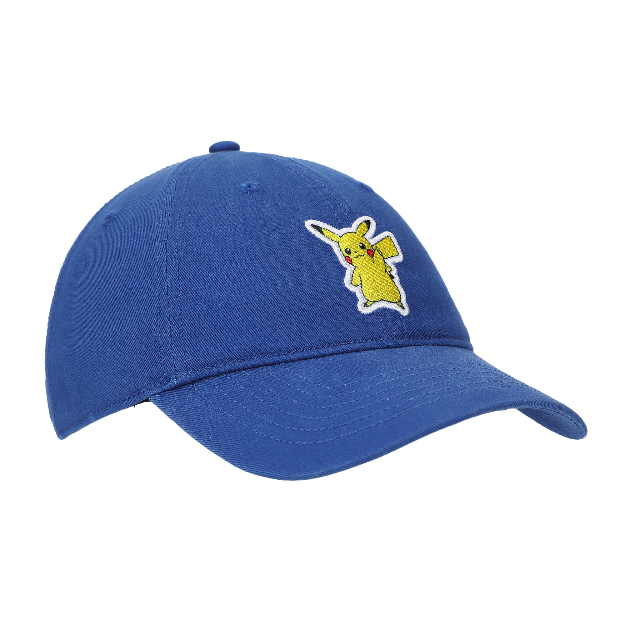 Pokémon Pikachu Printed Patch Blue Unstructured Baseball Cap
