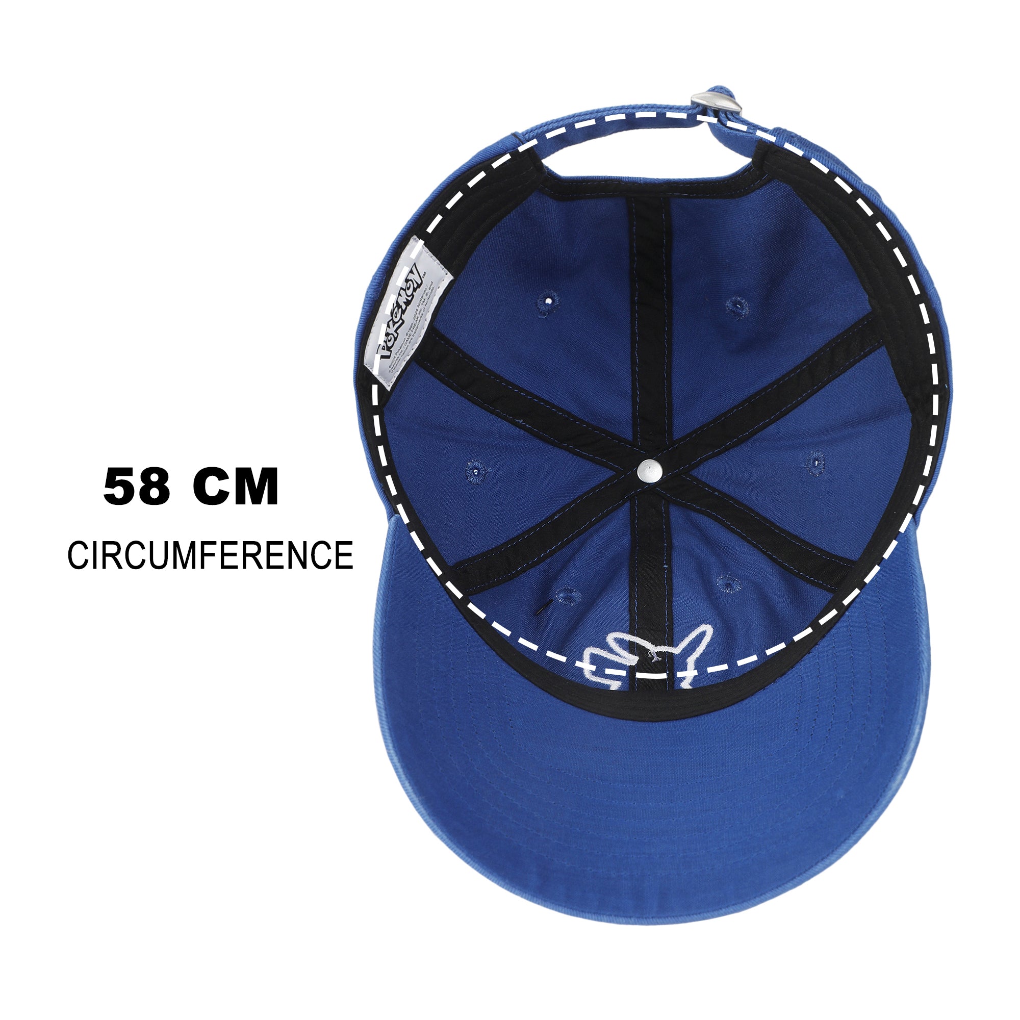 Pokémon Pikachu Printed Patch Blue Unstructured Baseball Cap