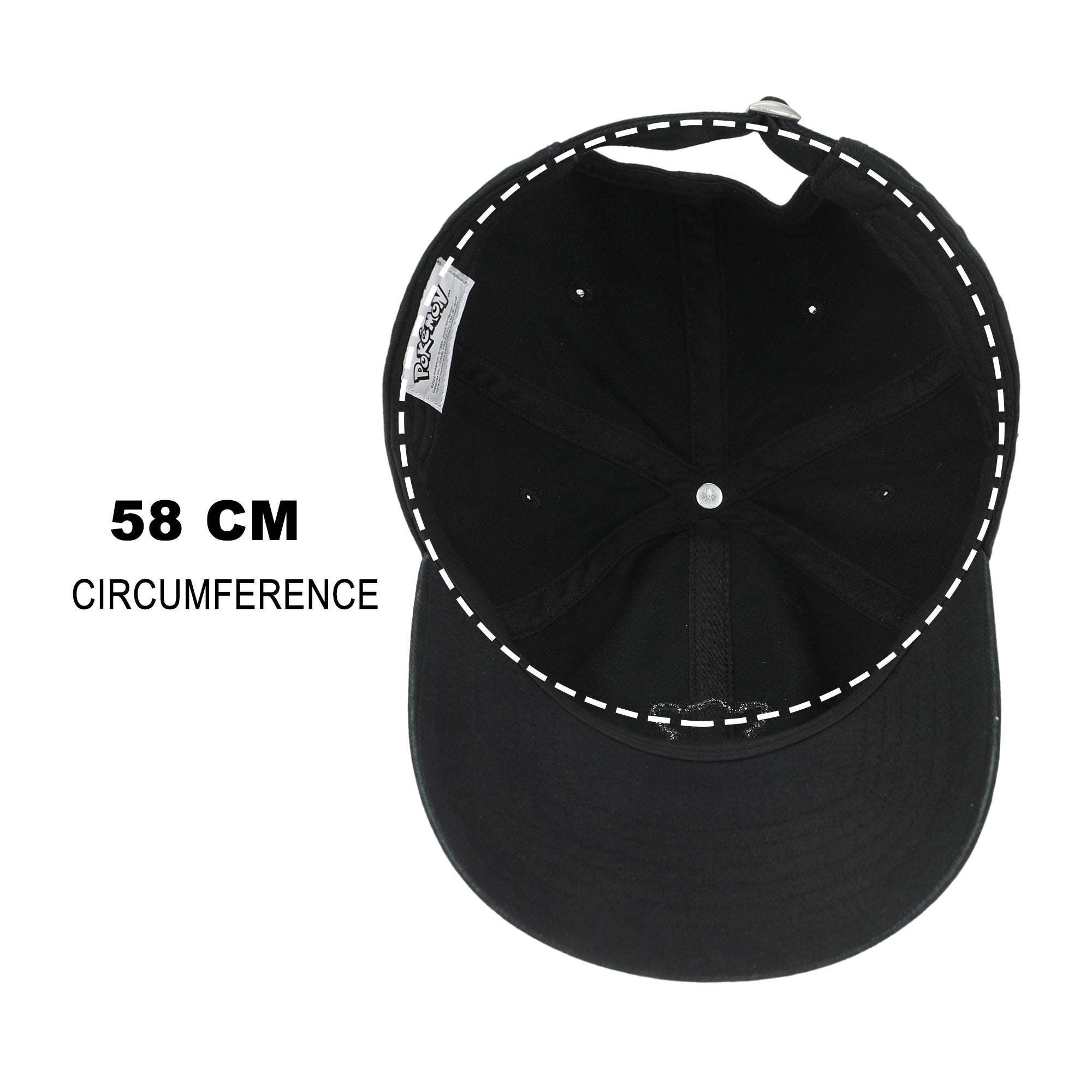 Pokémon Eevee Printed Patch Black Unstructured Baseball Cap