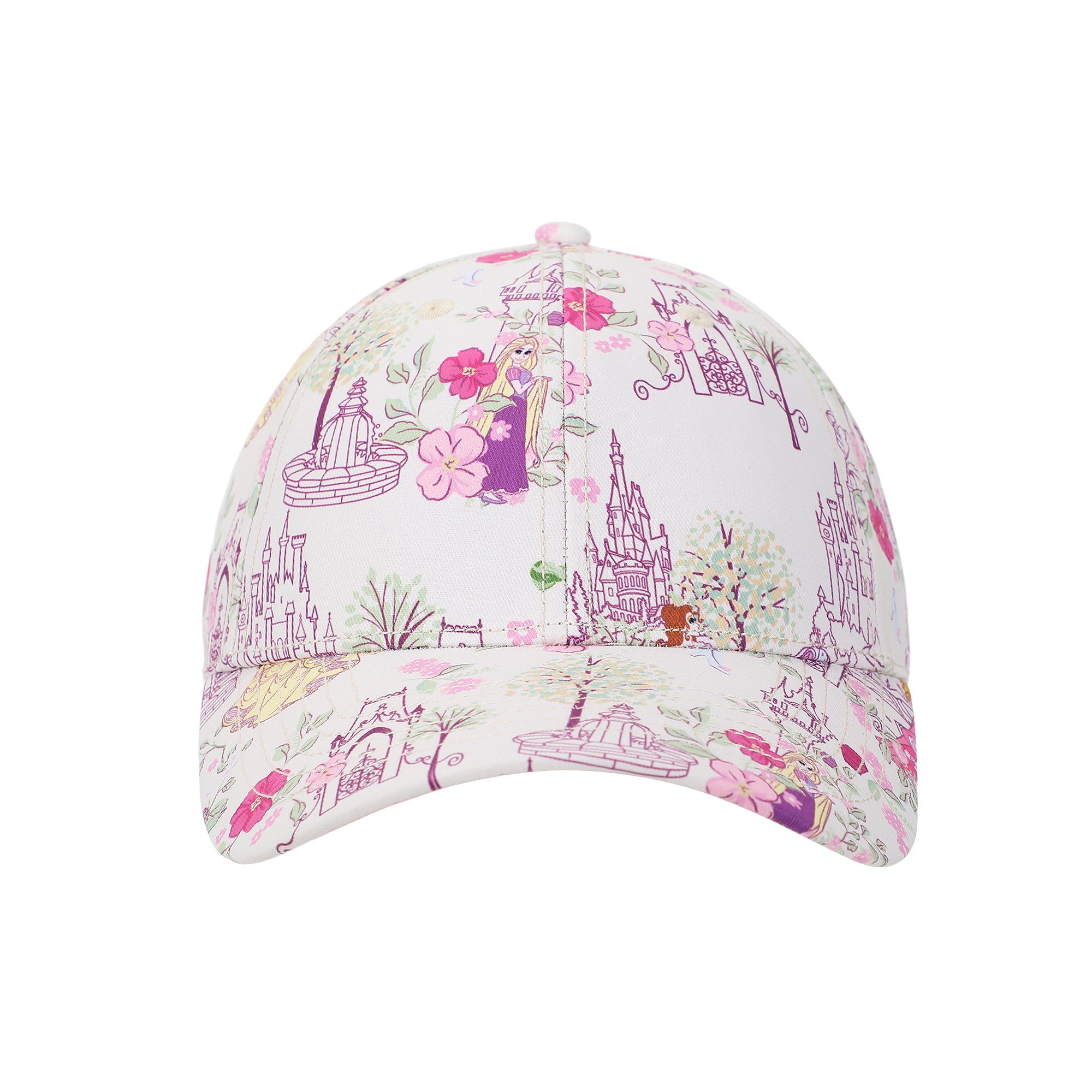 Disney Princess Characters & Palaces Women's White Traditional Adjustable Hat