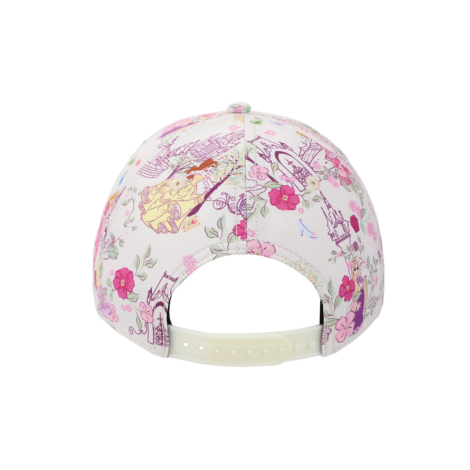 Disney Princess Characters & Palaces Women's White Traditional Adjustable Hat