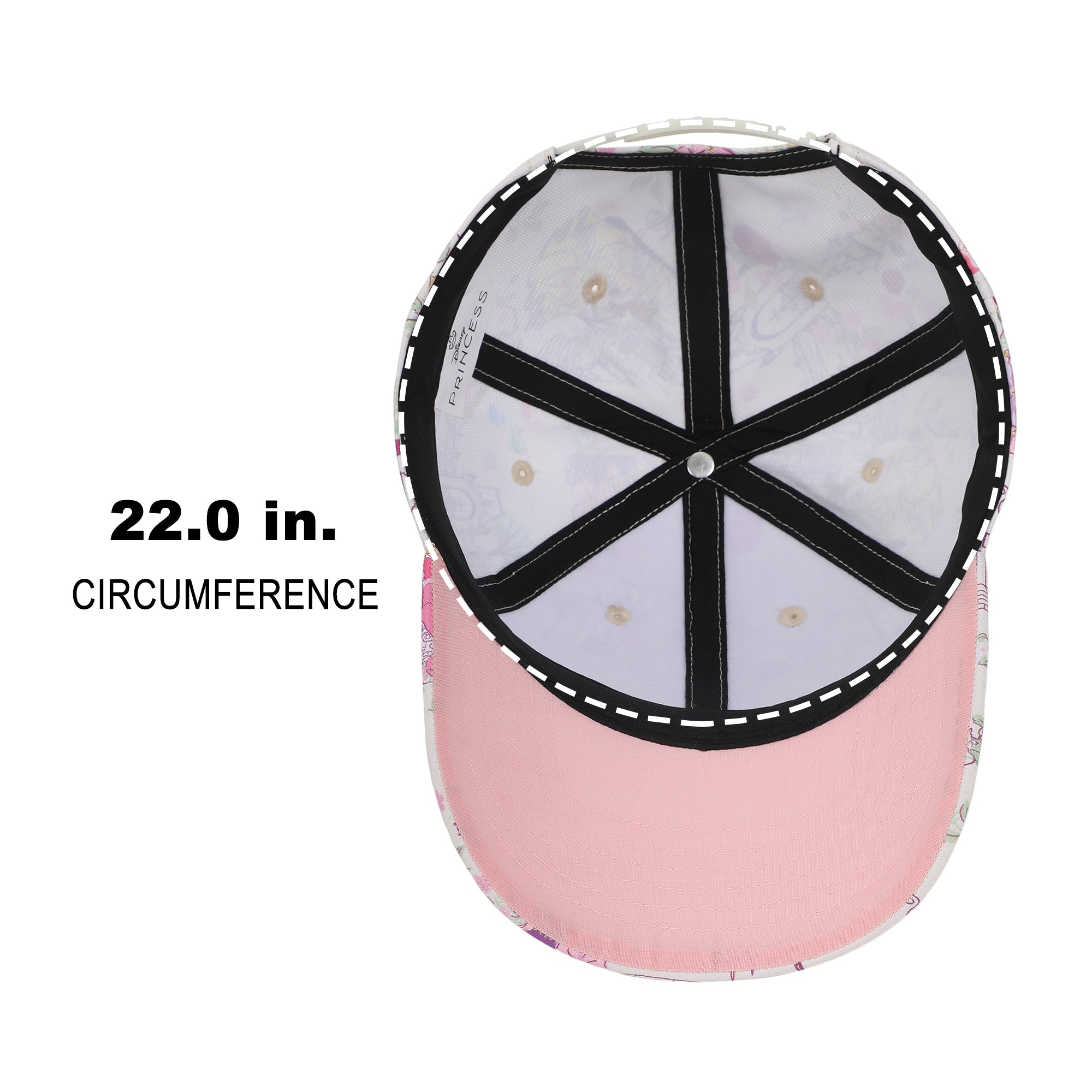 Disney Princess Characters & Palaces Women's White Traditional Adjustable Hat