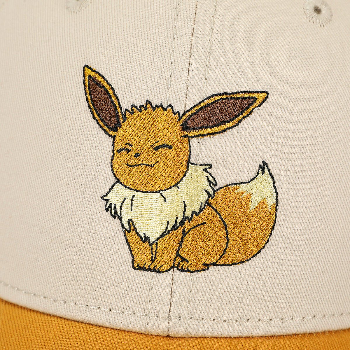 Pokemon Embroidered Eevee Adult Baseball Hat (One Size)