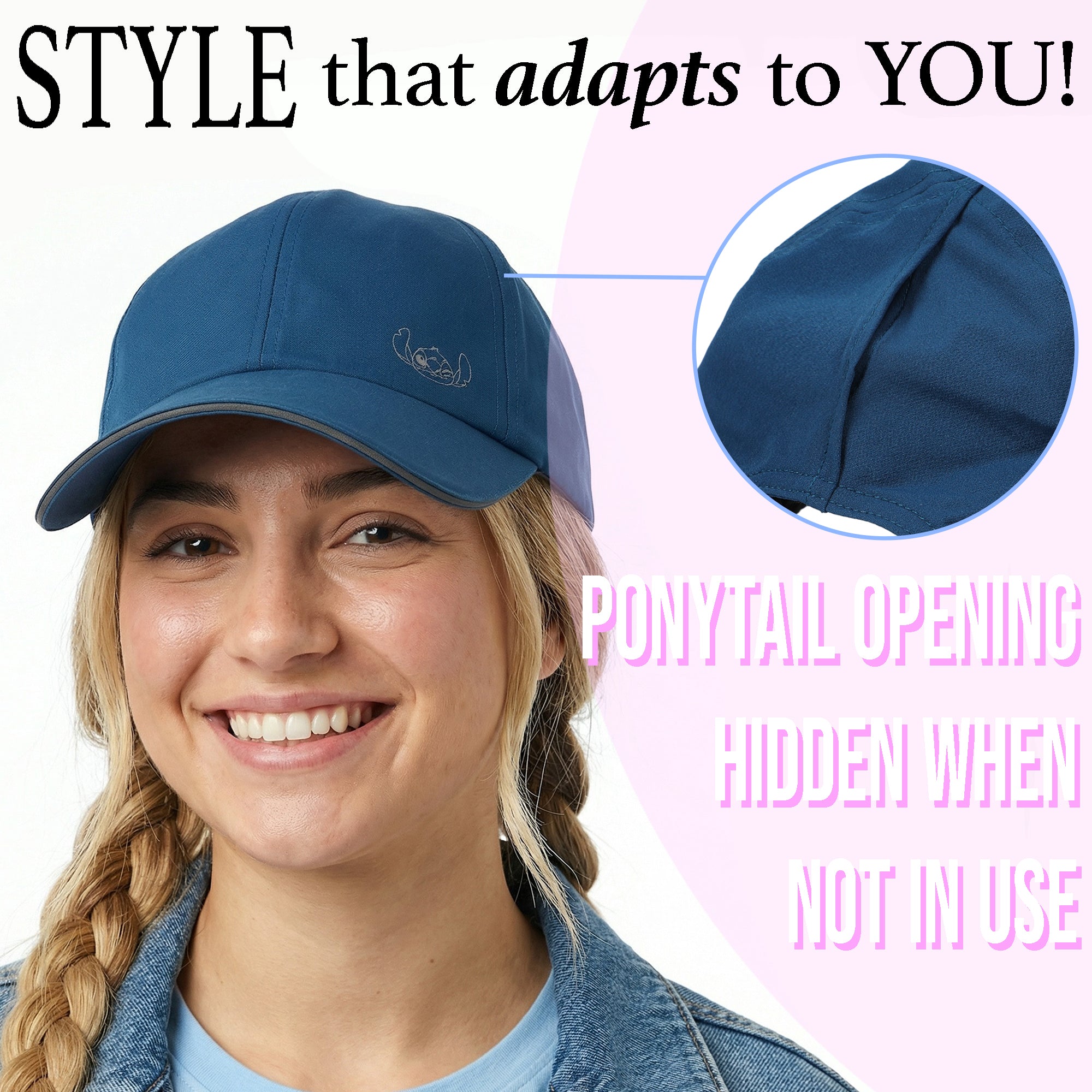 Disney Stitch Character Washed Cotton Twill Dad Cap