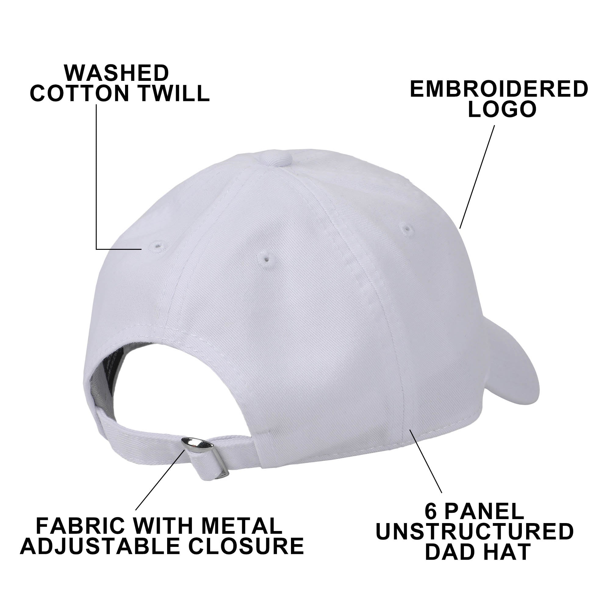 Minnie Mouse Classic Polka Dot Bow White Washed Cotton Twill Dad Cap